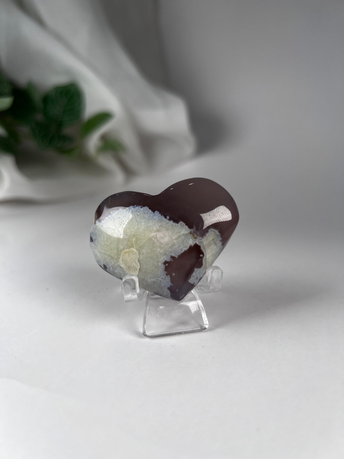 Flower Agate Sm Heart