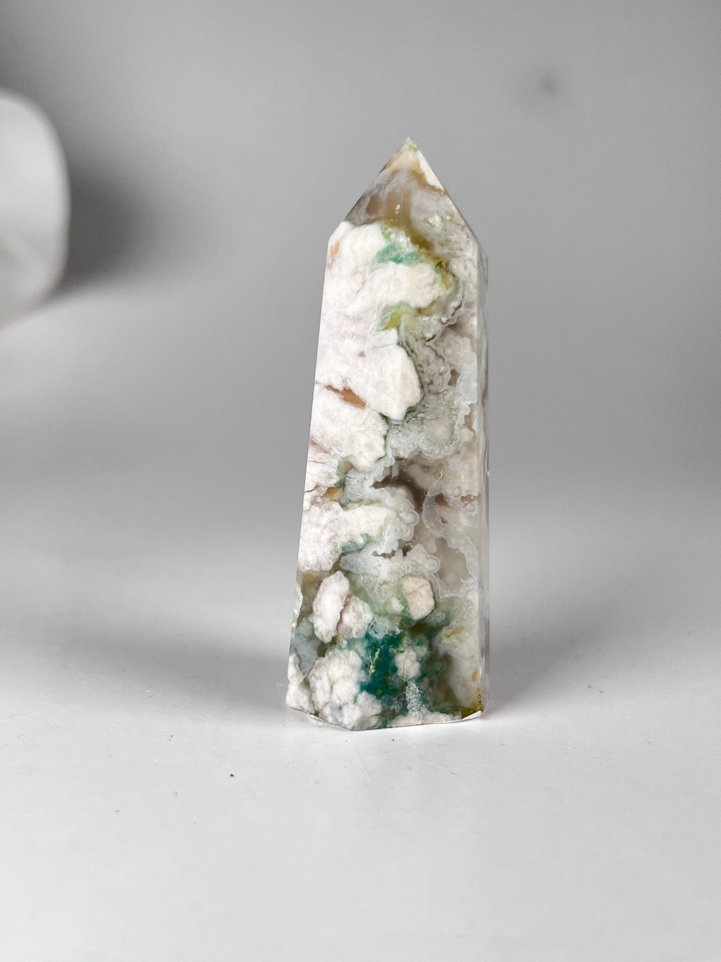 Green Flower Agate Point