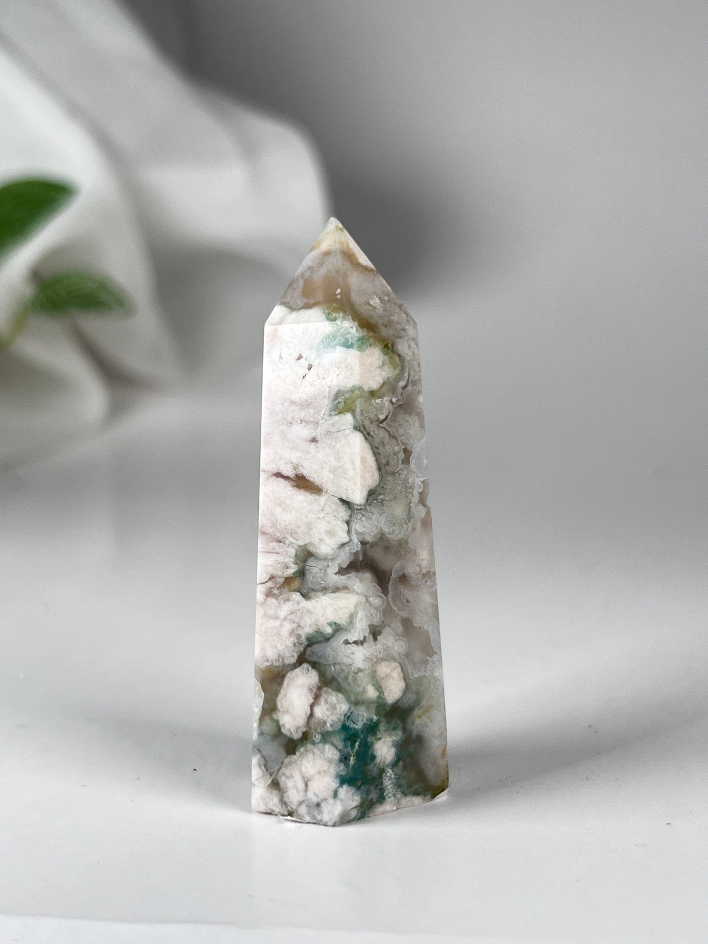 Green Flower Agate Point