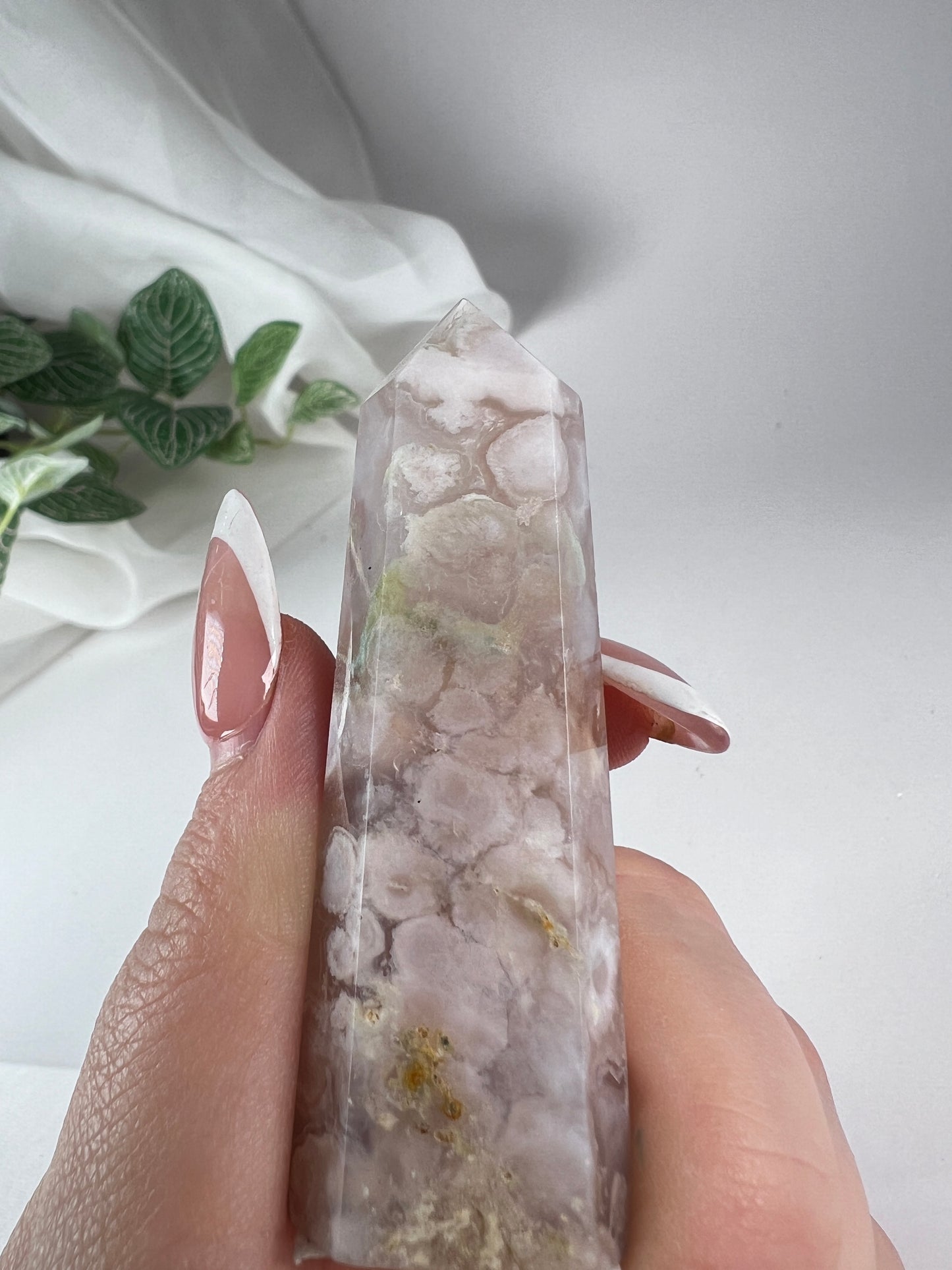 Green Flower Agate Point