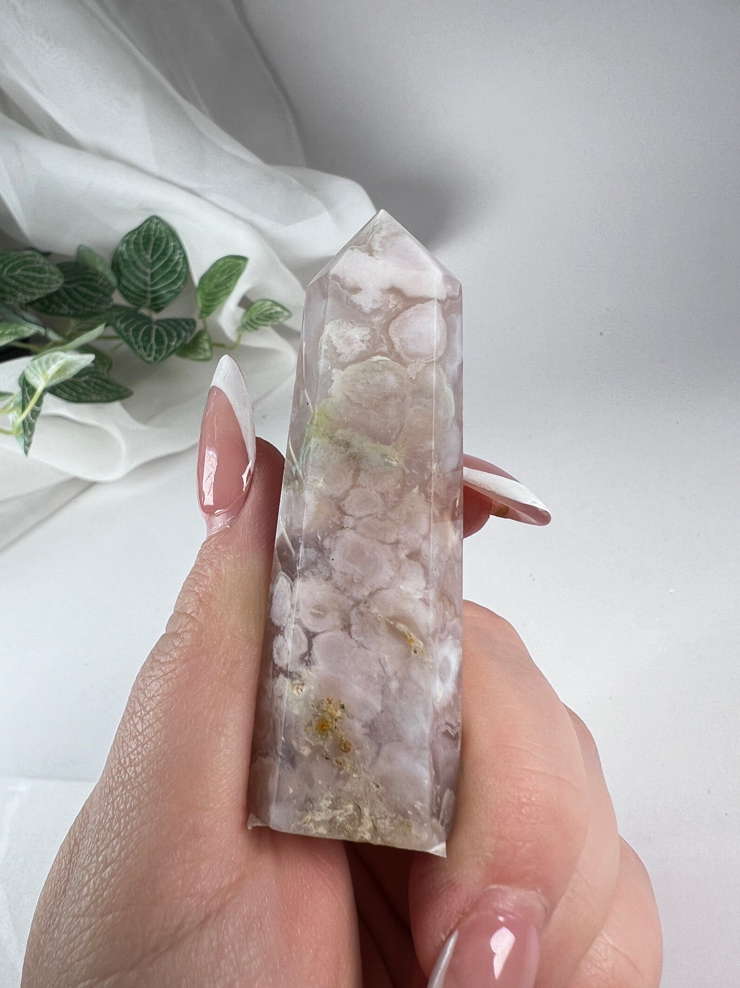 Green Flower Agate Point