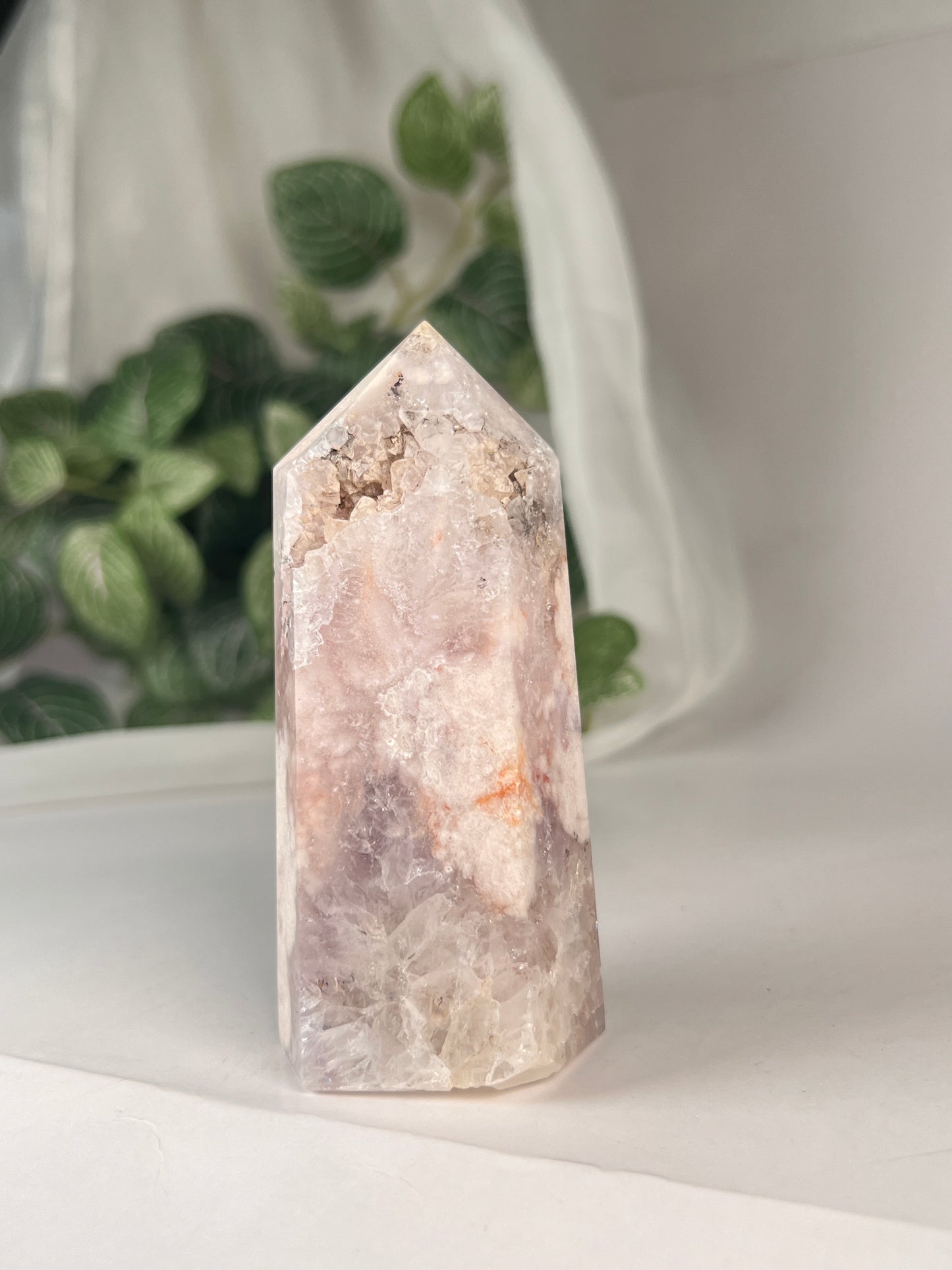 Flower Agate Amethyst Point *RARE*