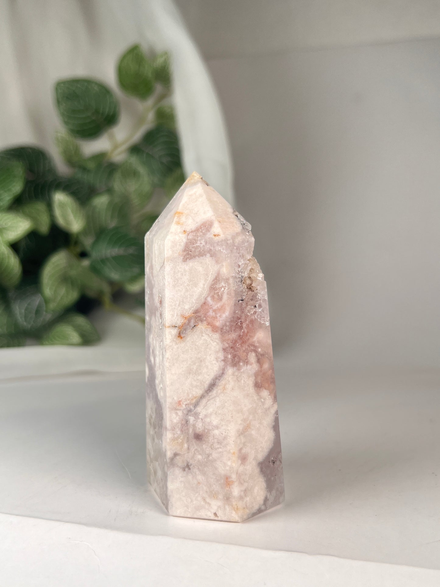 Flower Agate Amethyst Point *RARE*