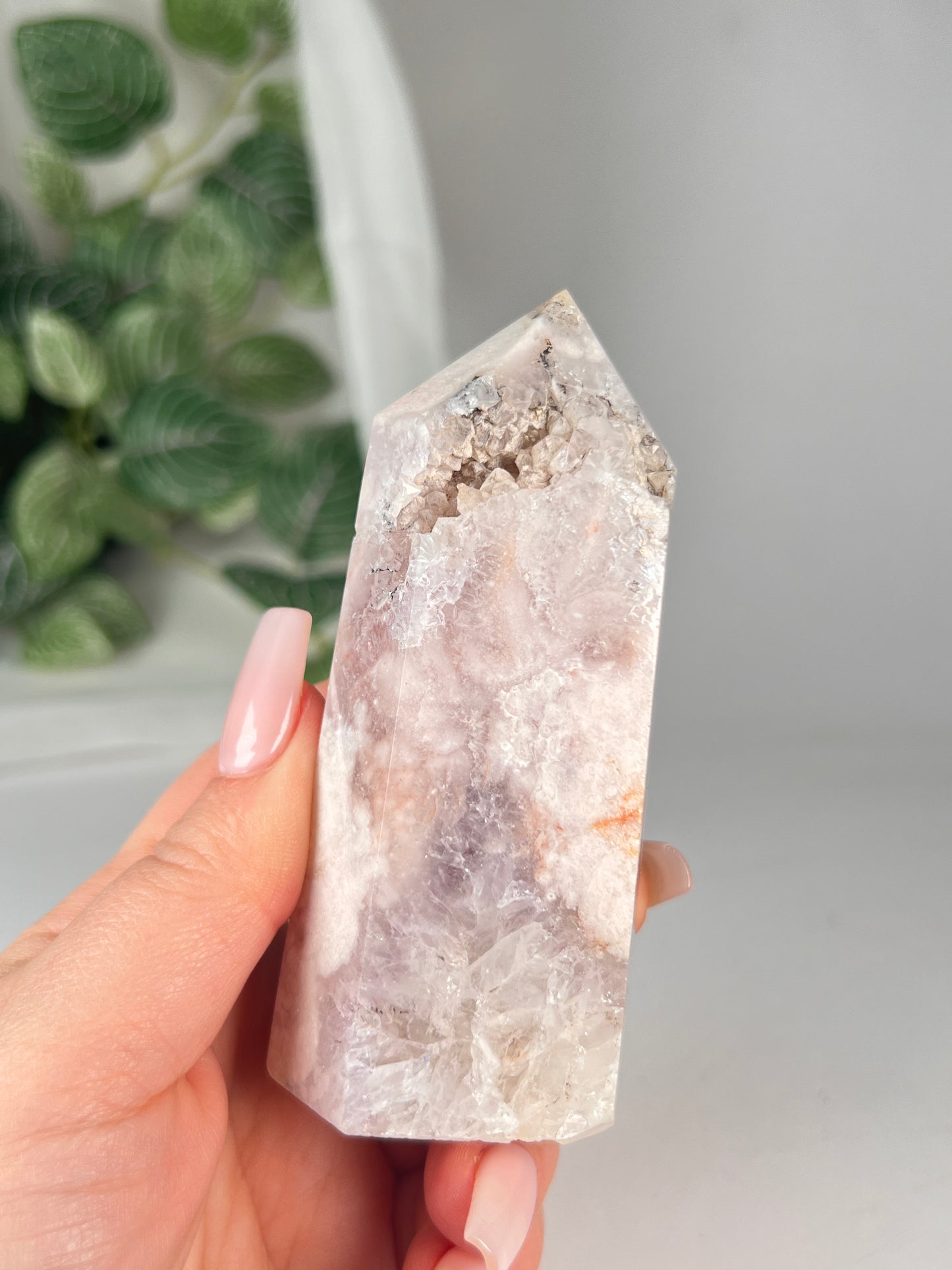 Flower Agate Amethyst Point *RARE*