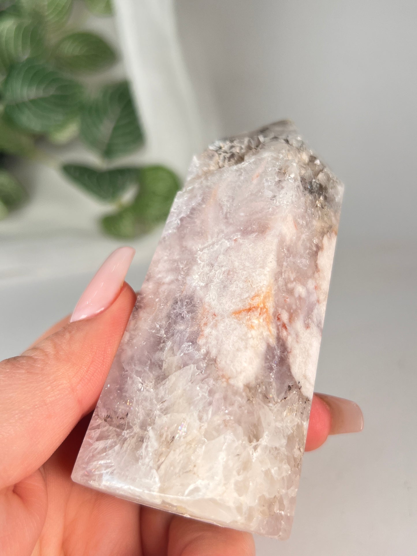 Flower Agate Amethyst Point *RARE*