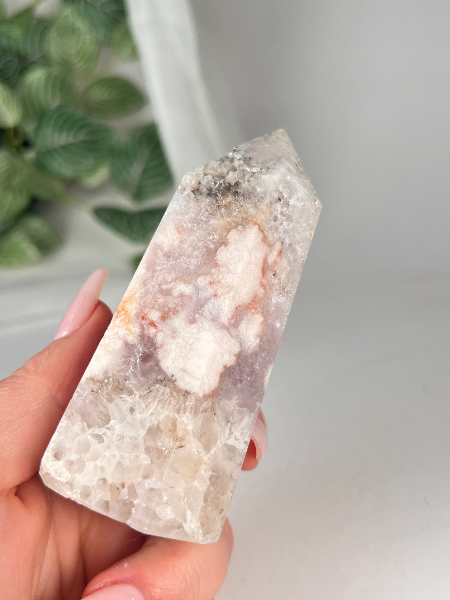 Flower Agate Amethyst Point *RARE*