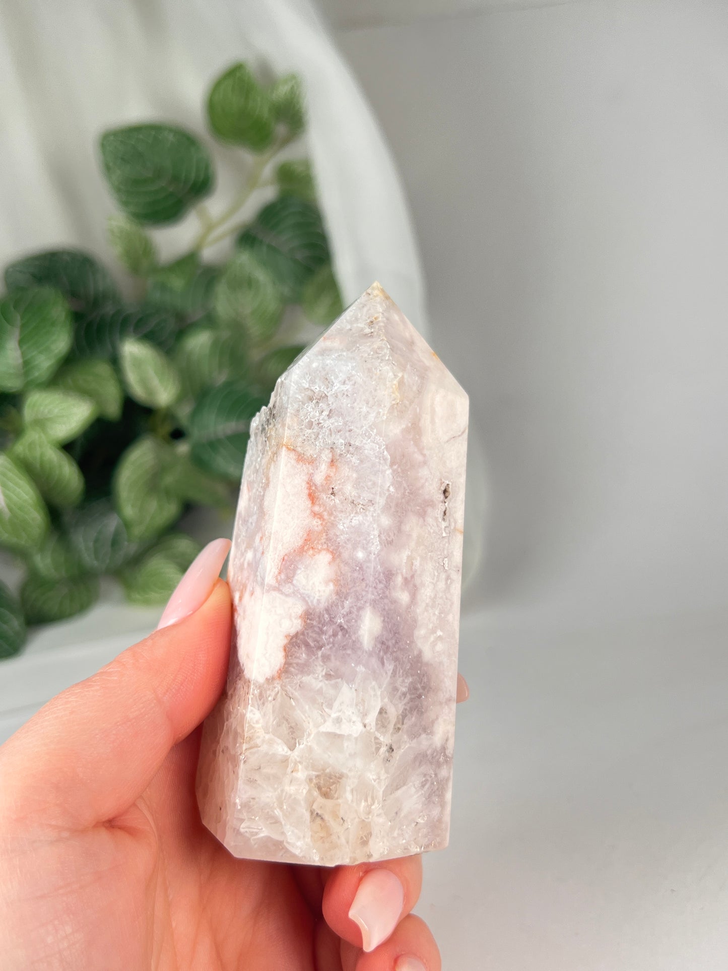 Flower Agate Amethyst Point *RARE*