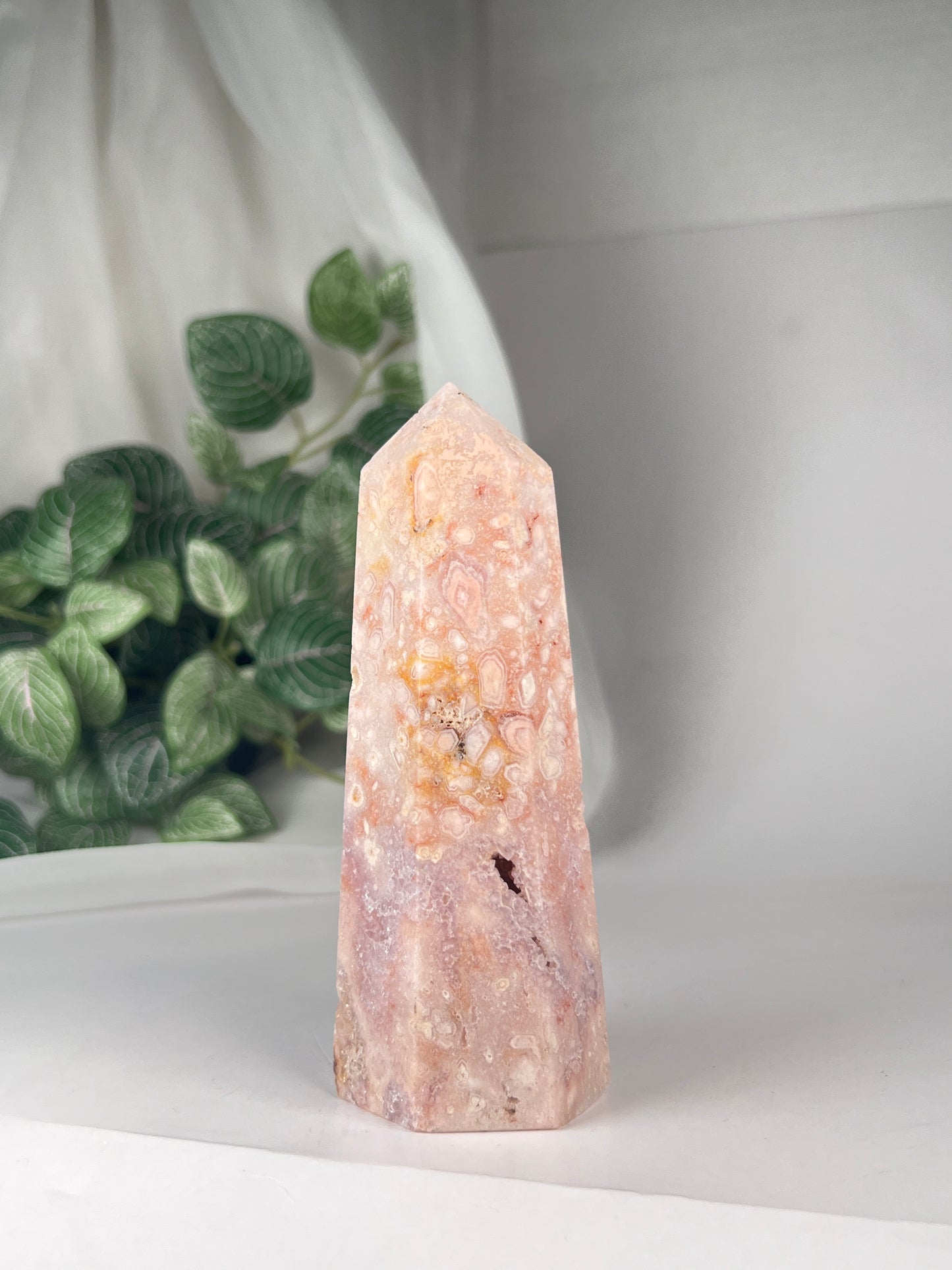 Flower Agate Amethyst Point *RARE*