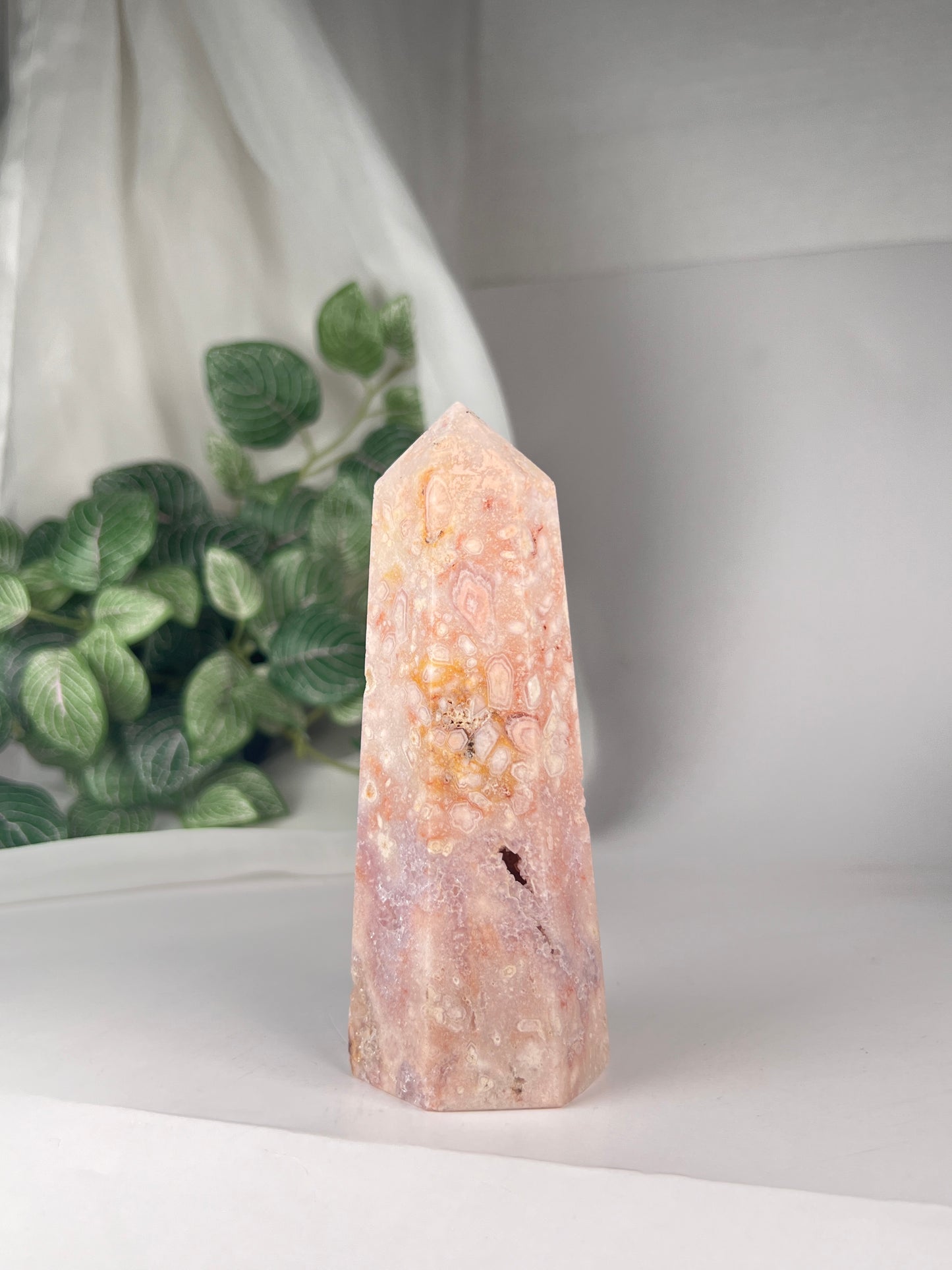 Flower Agate Amethyst Point *RARE*