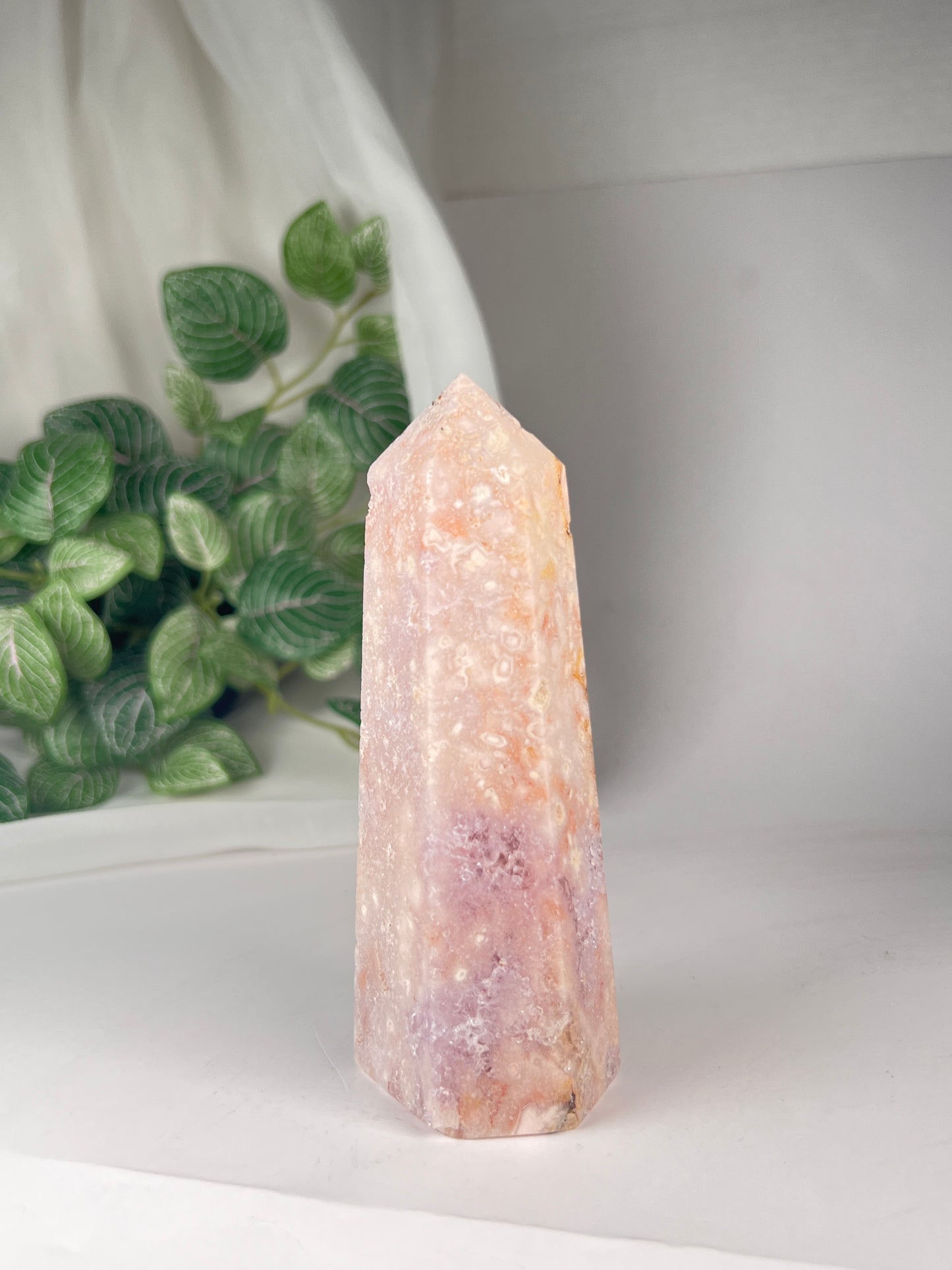 Flower Agate Amethyst Point *RARE*