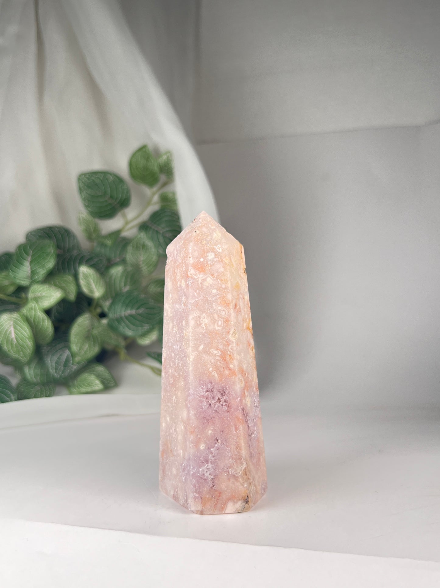 Flower Agate Amethyst Point *RARE*
