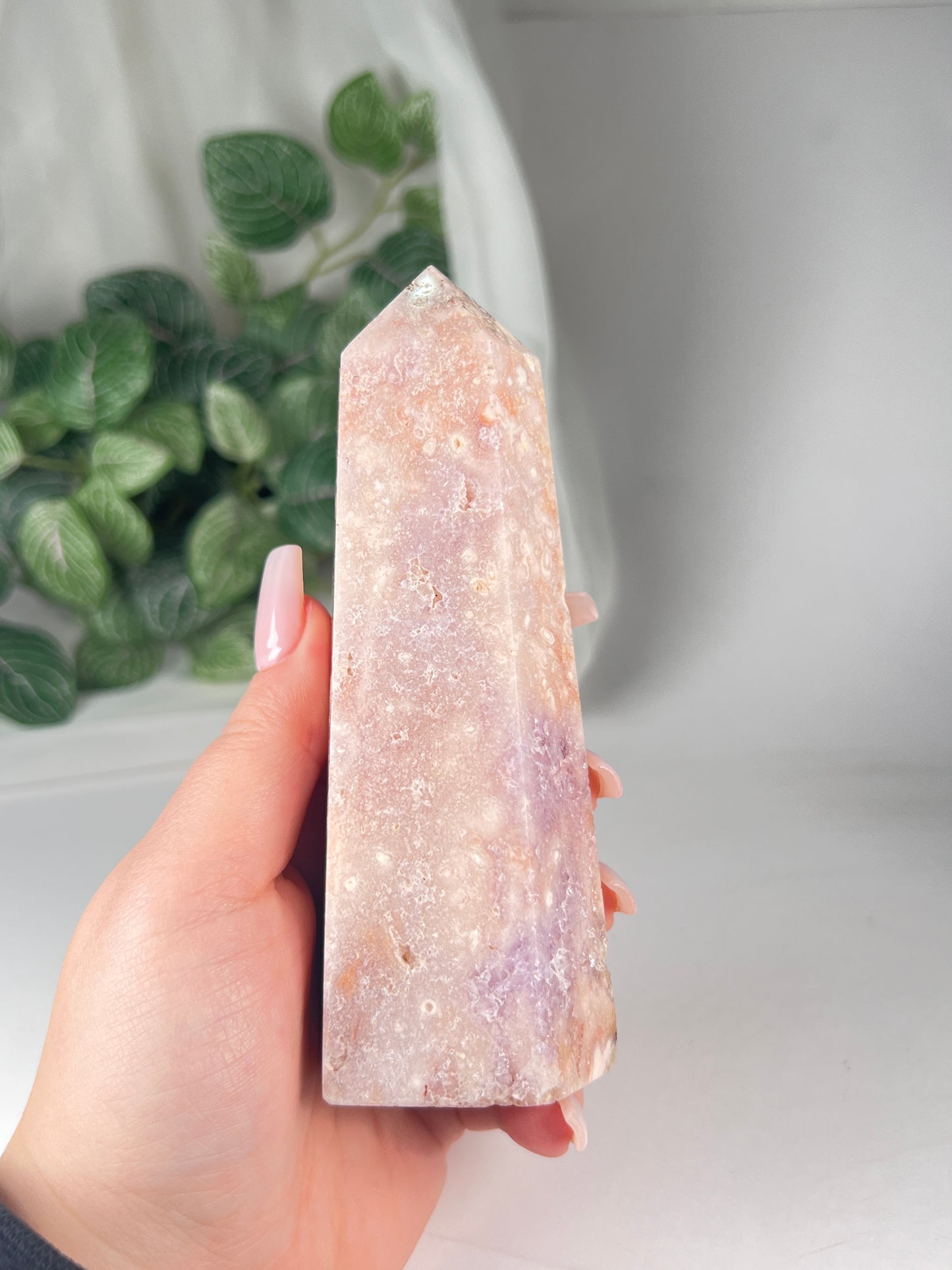 Flower Agate Amethyst Point *RARE*