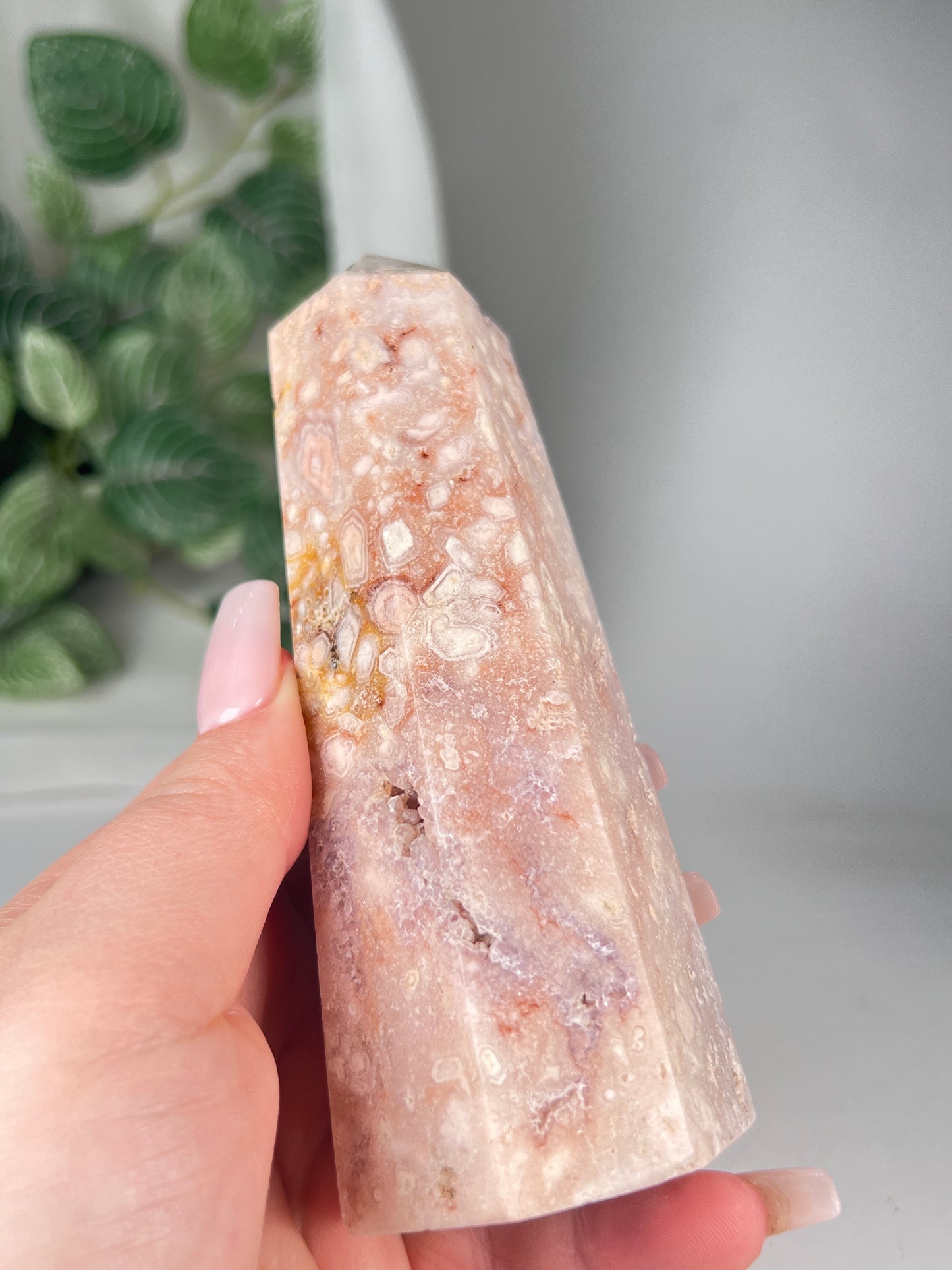 Flower Agate Amethyst Point *RARE*
