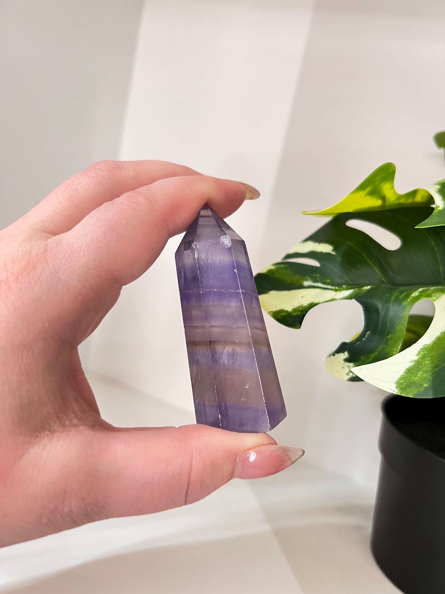 Small Purple Fluorite Tower