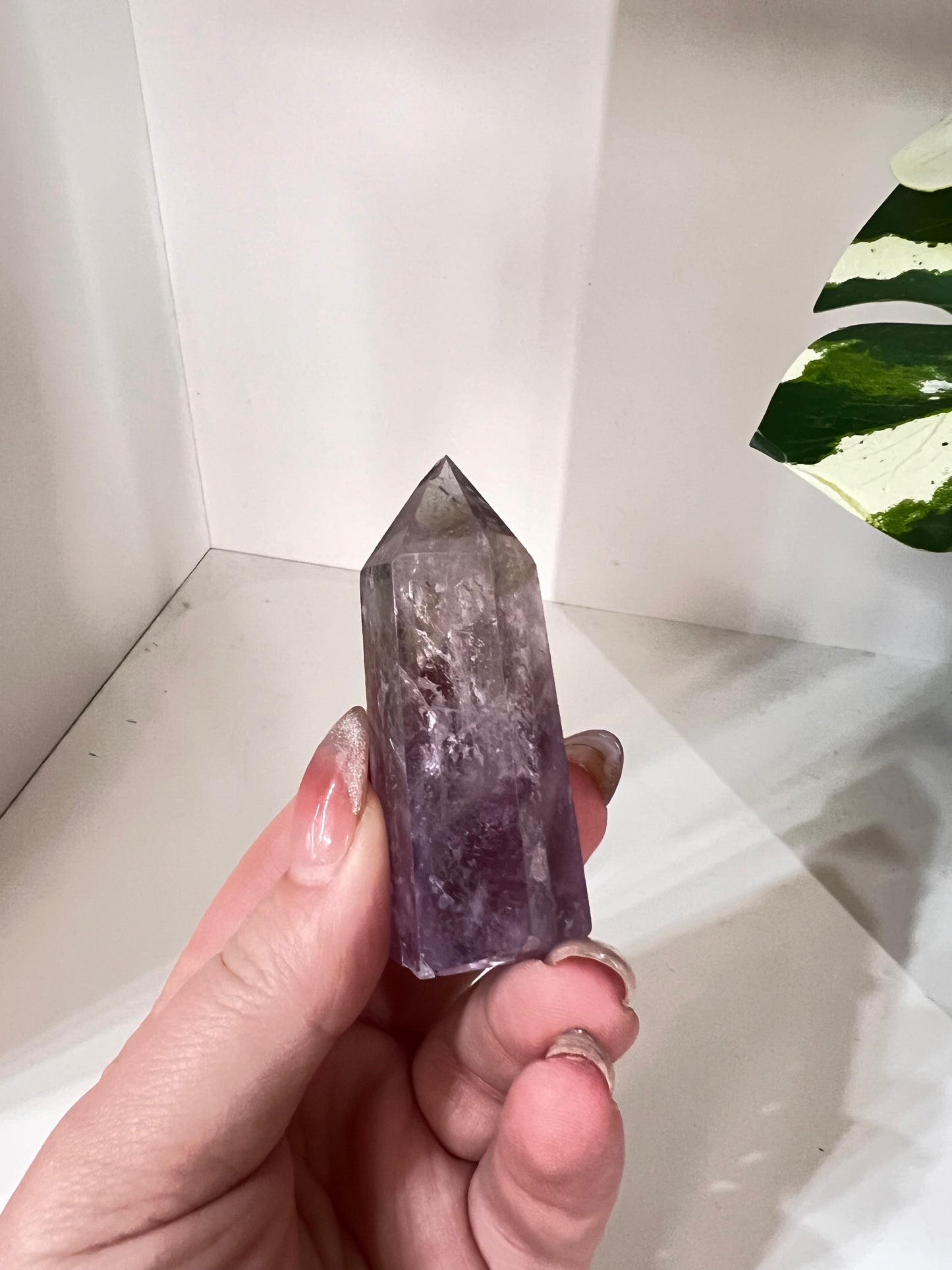 Small Purple Fluorite Tower