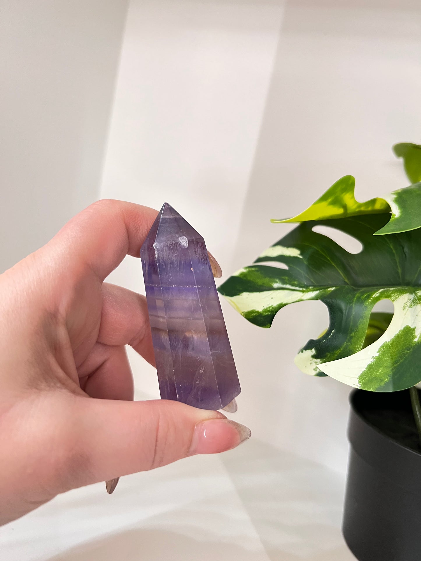 Small Purple Fluorite Tower