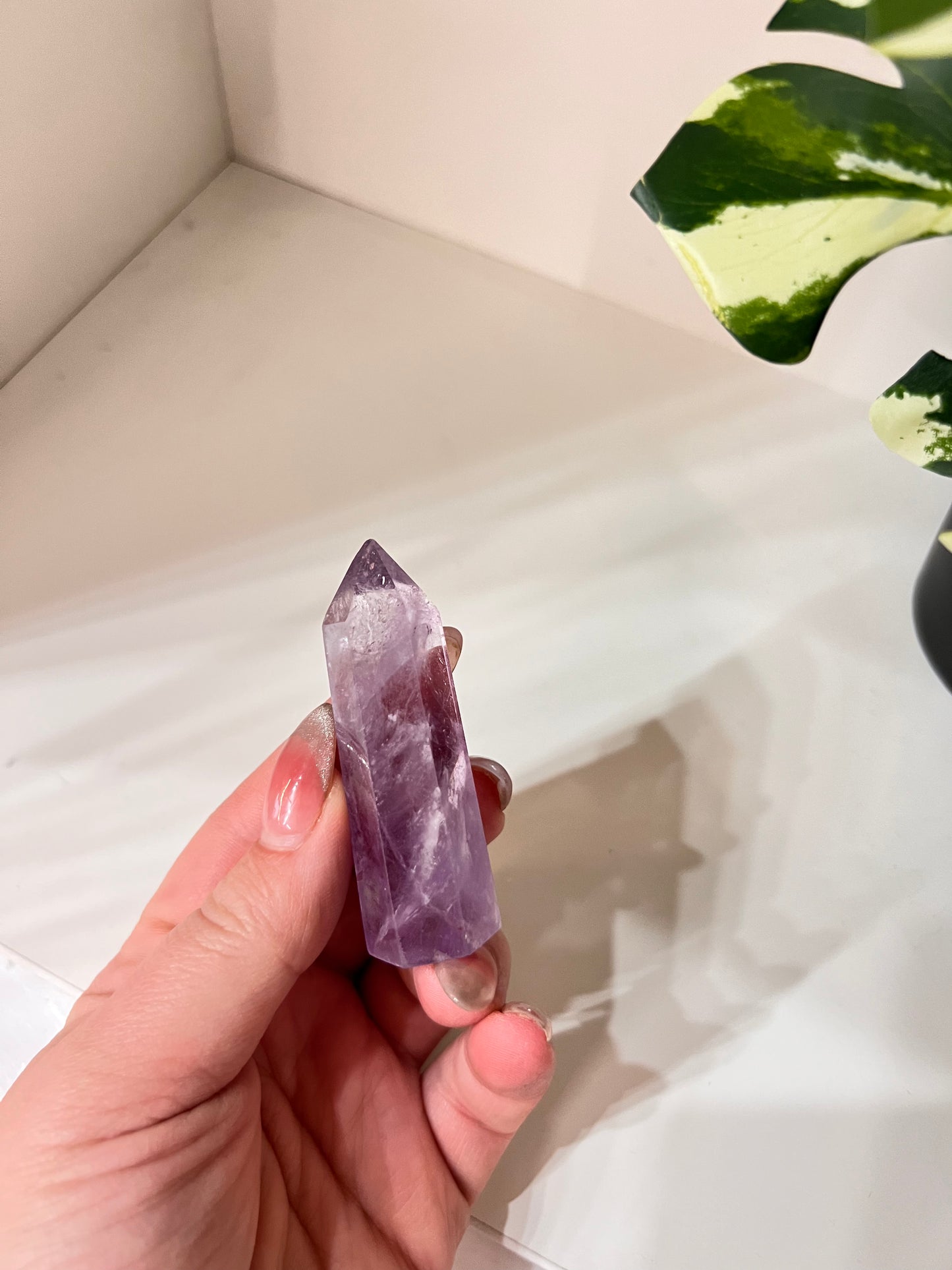 Small Purple Fluorite Tower