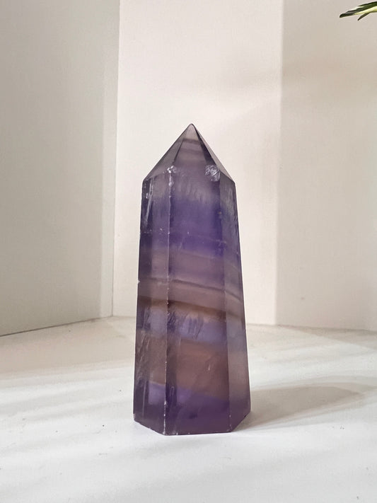 Small Purple Fluorite Tower