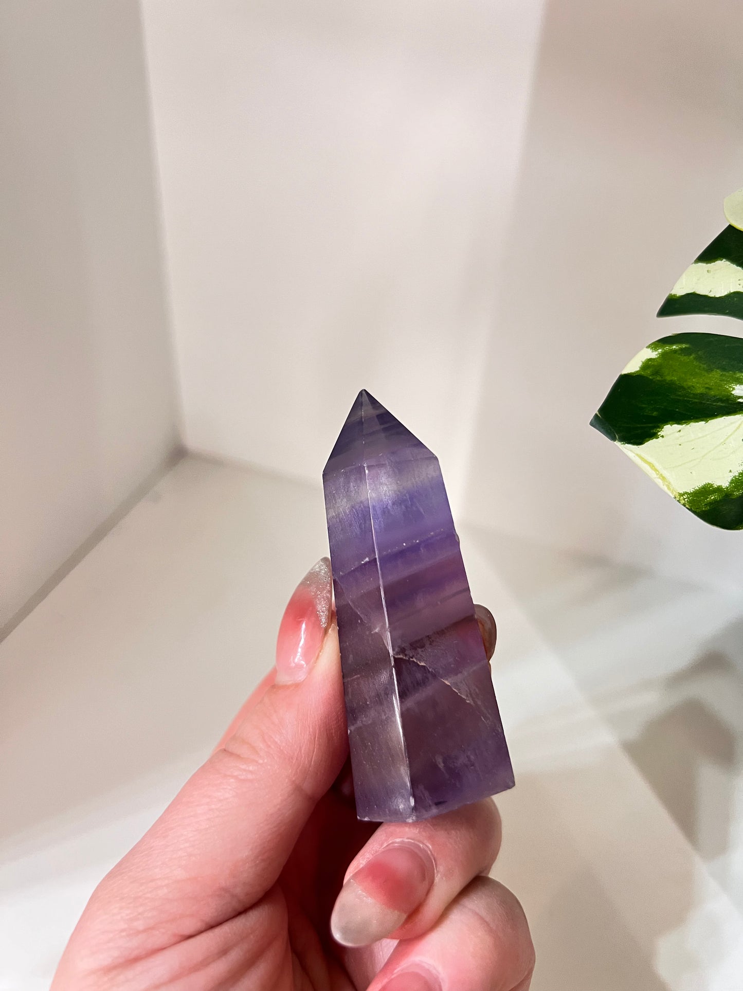Small Purple Fluorite Tower