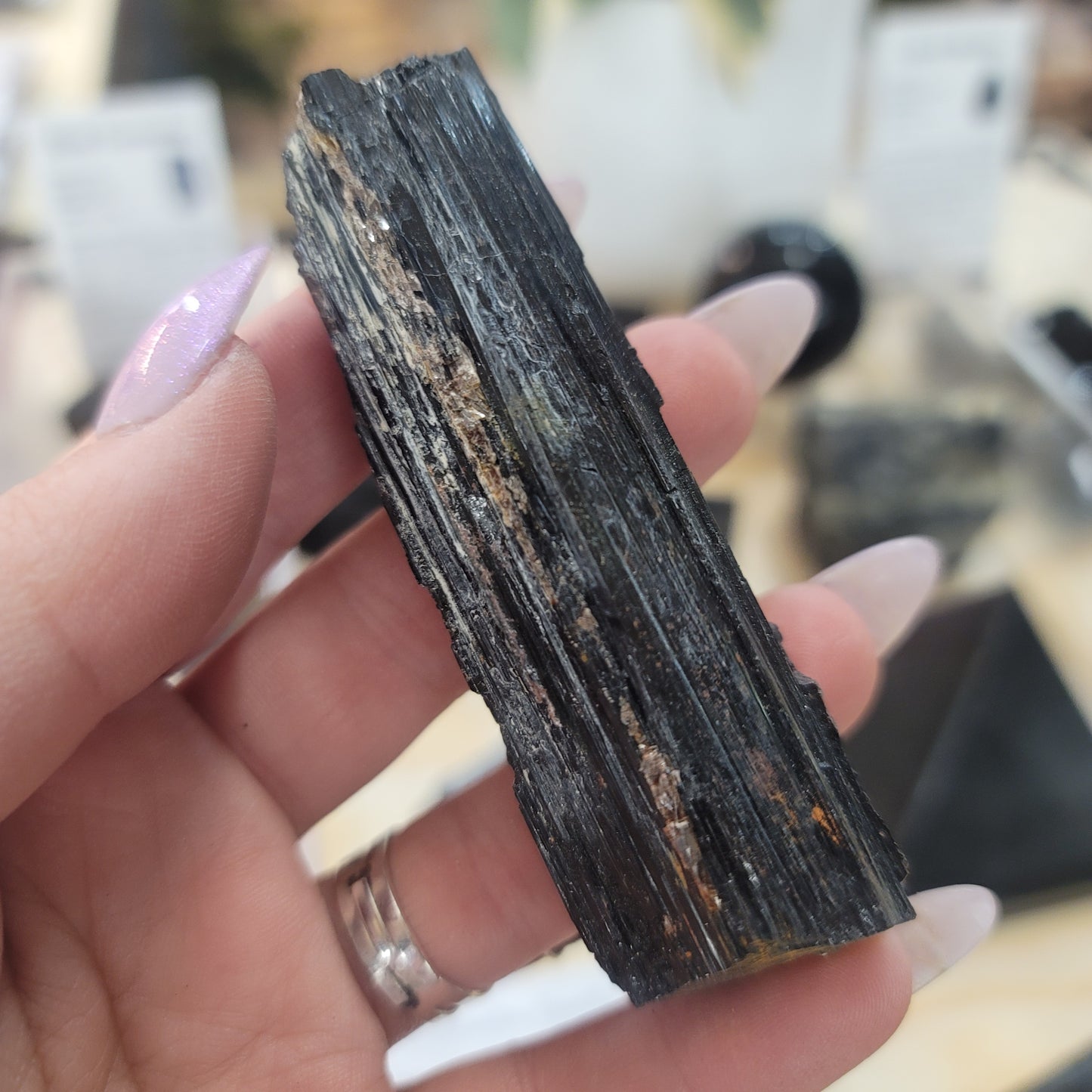 Black Tourmaline with Mica - Extra Quality