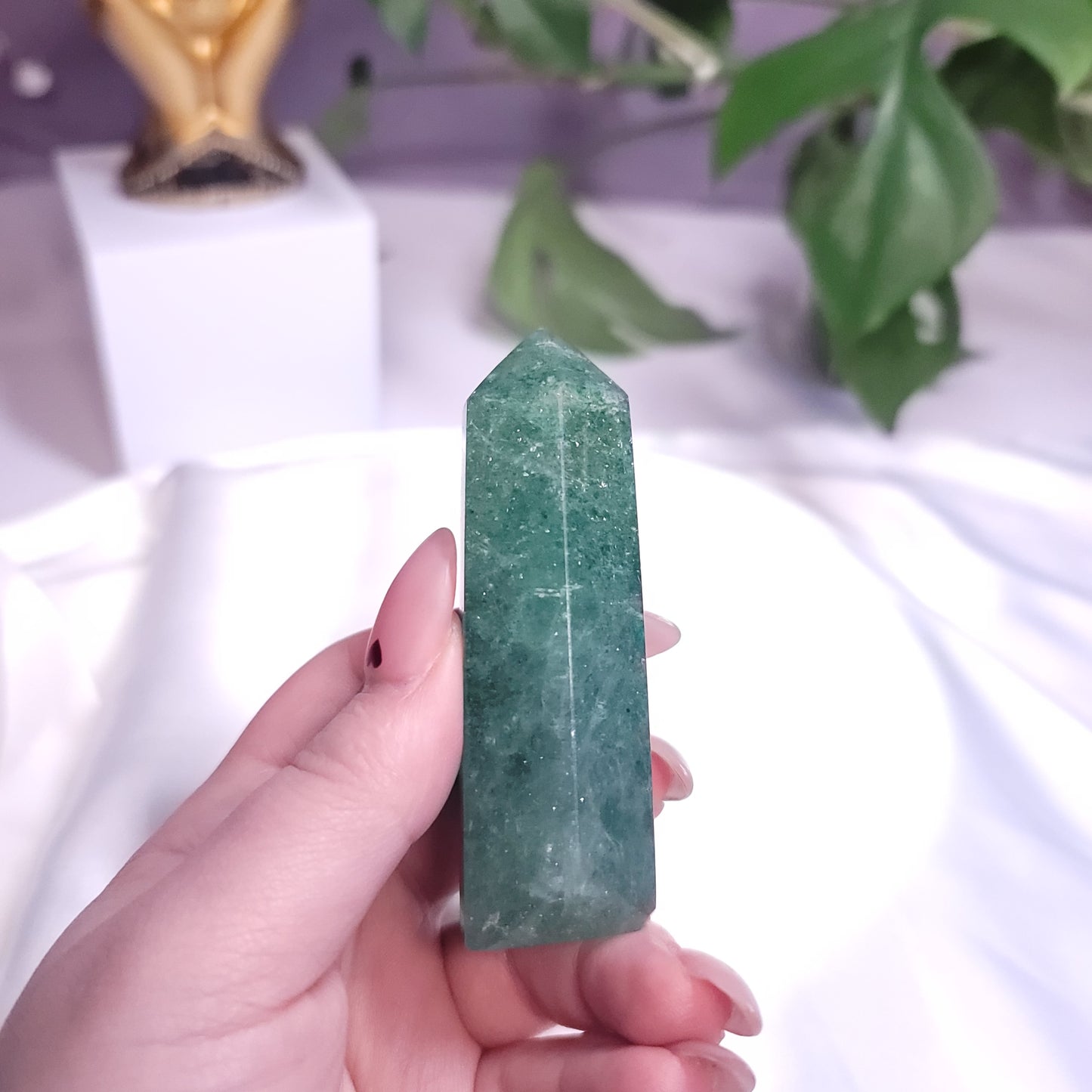 Green strawberry quartz