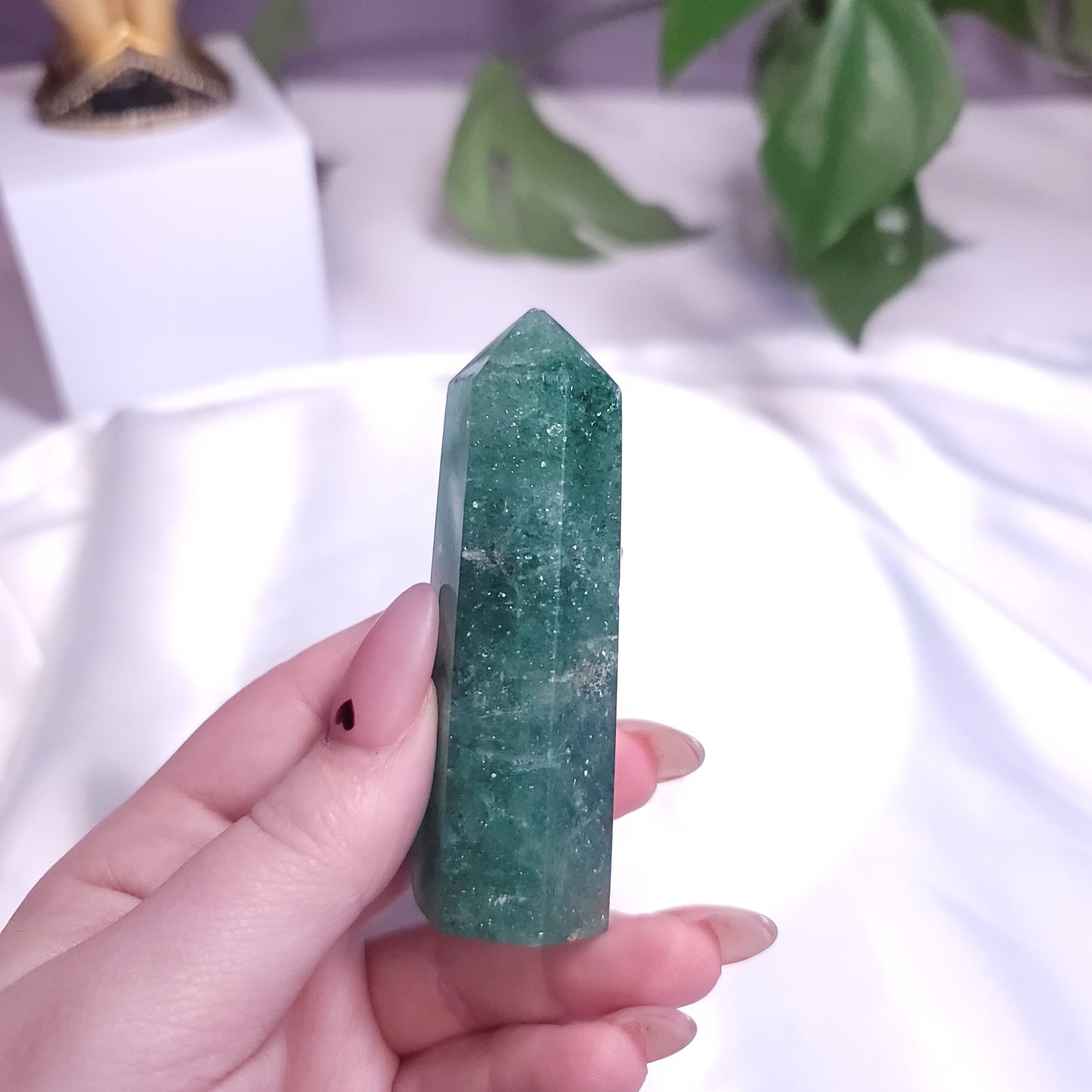 Green strawberry quartz