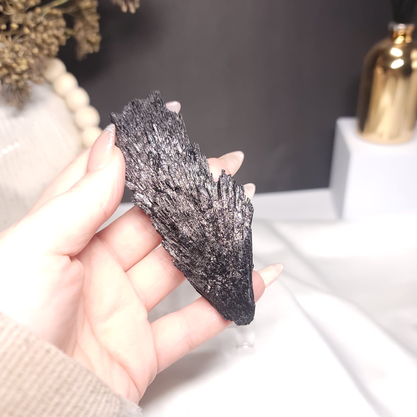 Feather Black Tourmaline - Extra Quality