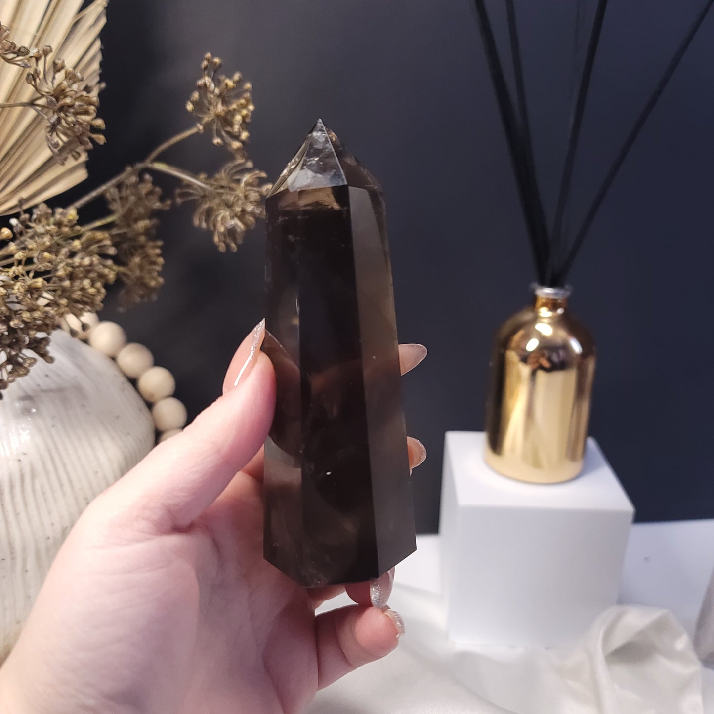 Smoky Quartz Tower