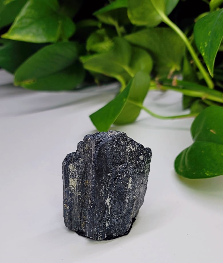 Rough Black Tourmaline With Mica