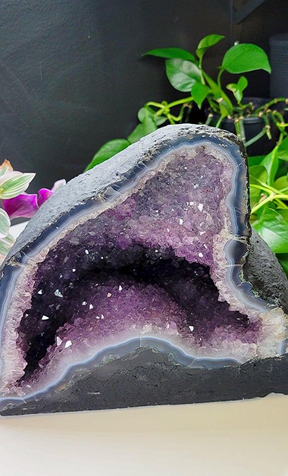 Amethyst Cathedral With Agate