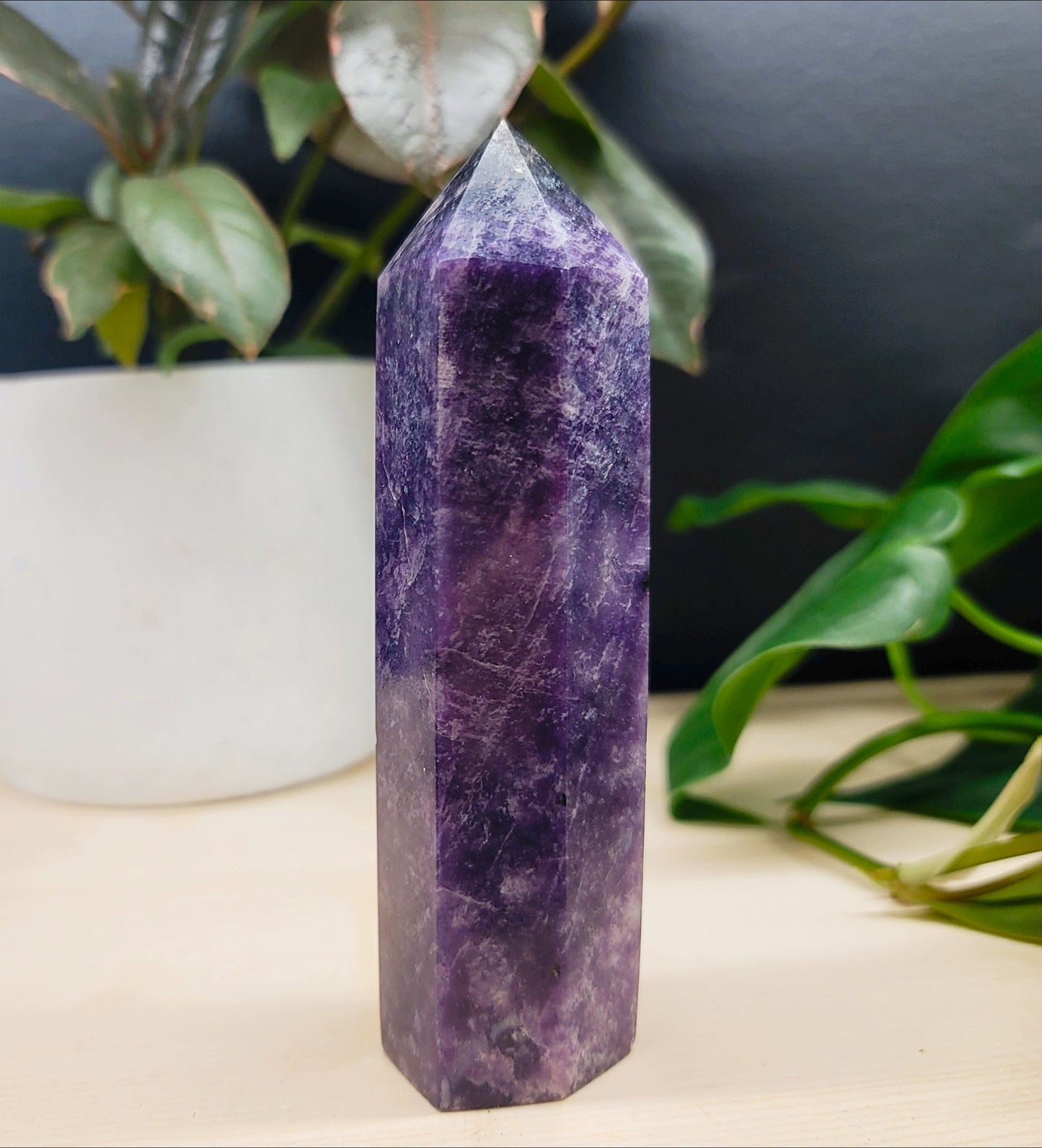 Large Lepidolite Tower