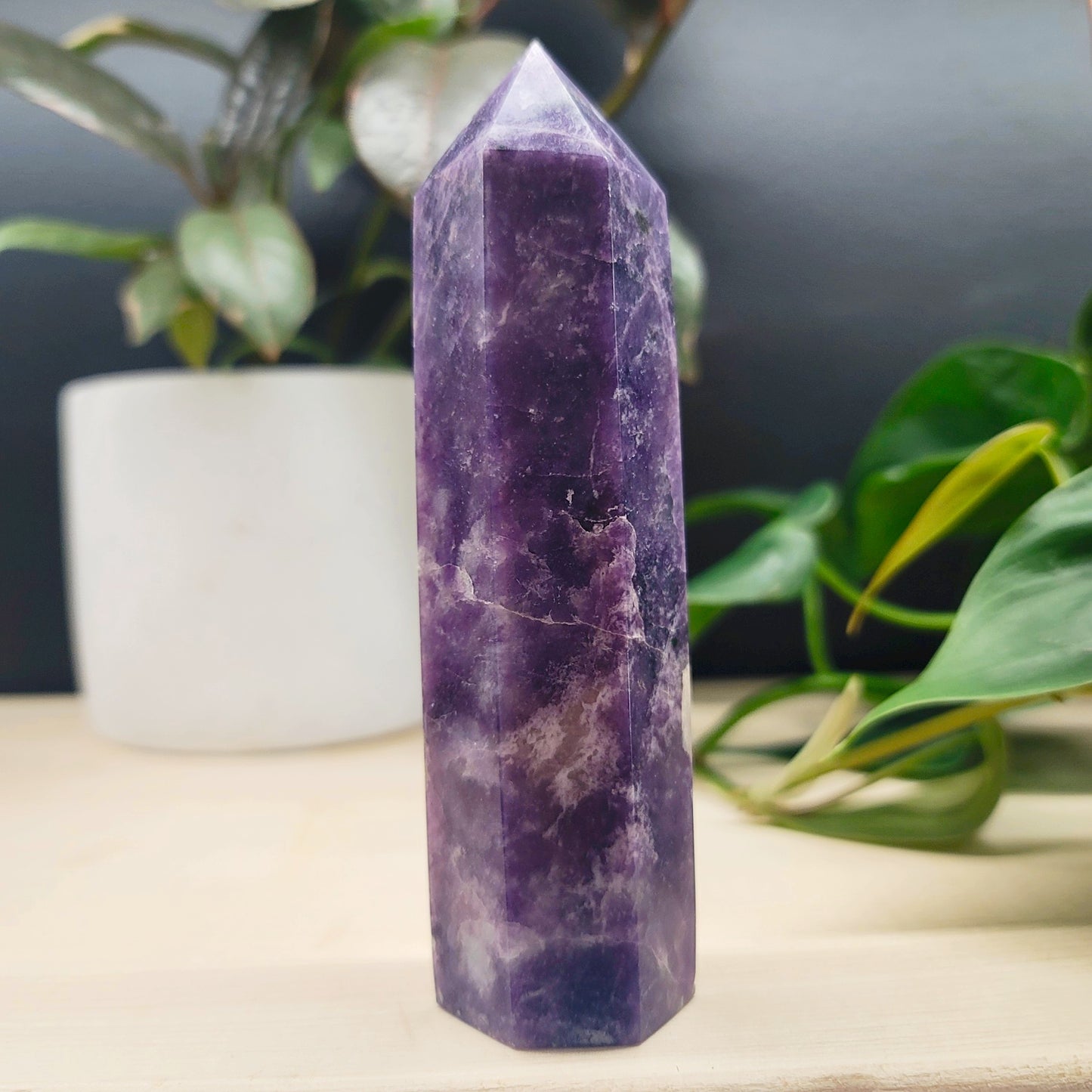 Large Lepidolite Tower