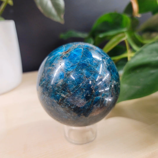 A Grade Blue Apatite Sphere