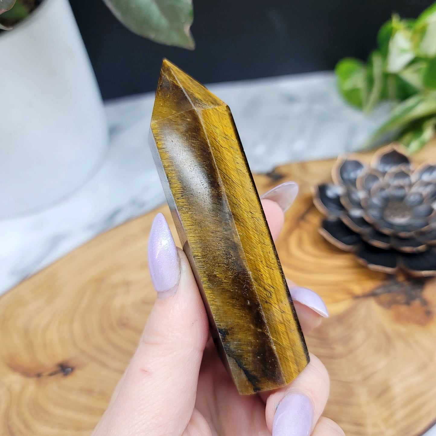 Gold Tiger Eye Point