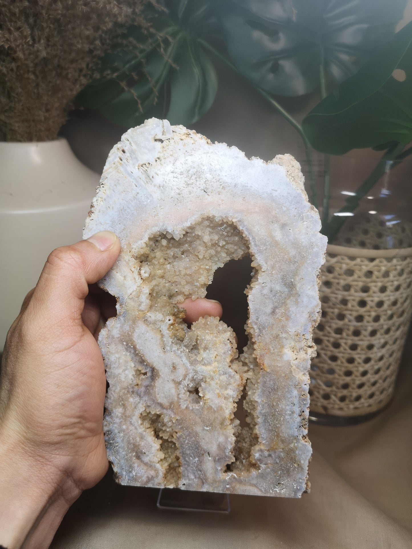 Pink Amethyst Slab 7"