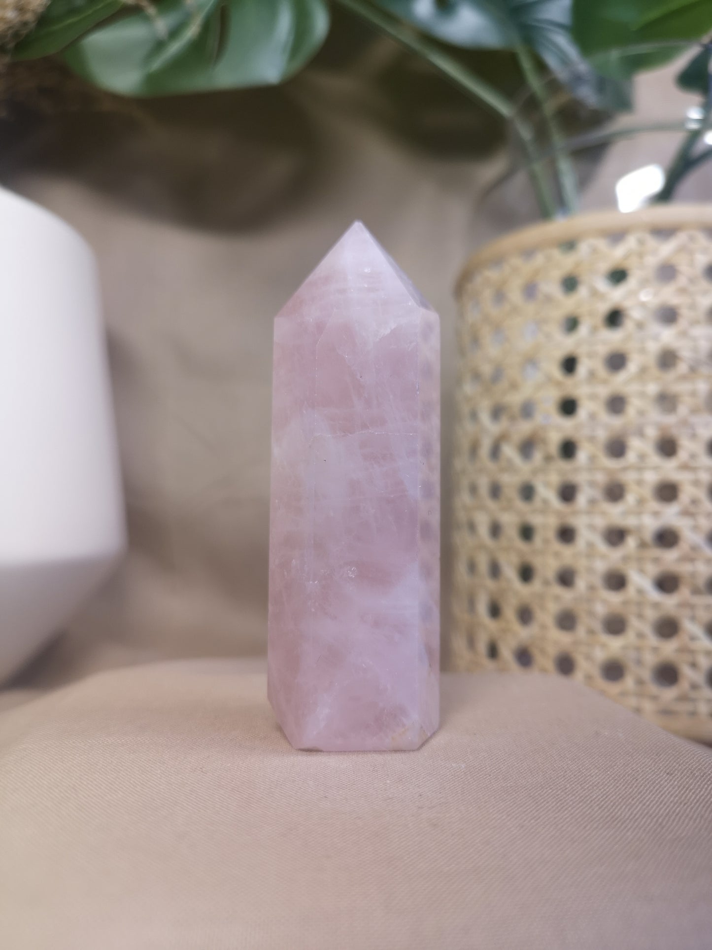 Rose quartz tower
