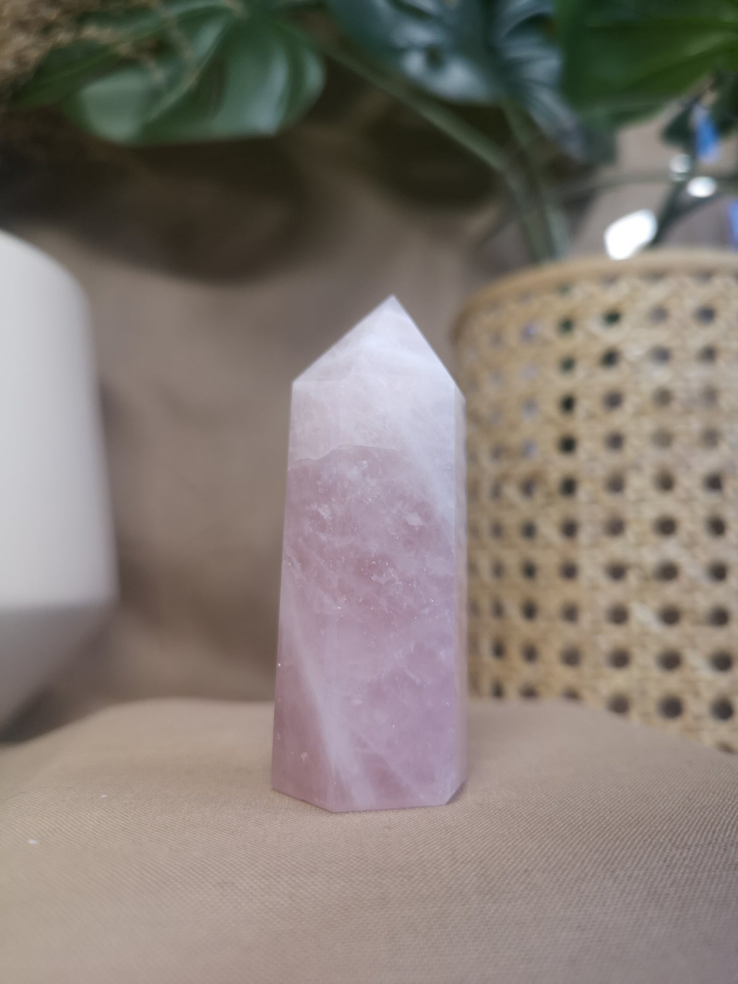 Rose quartz tower
