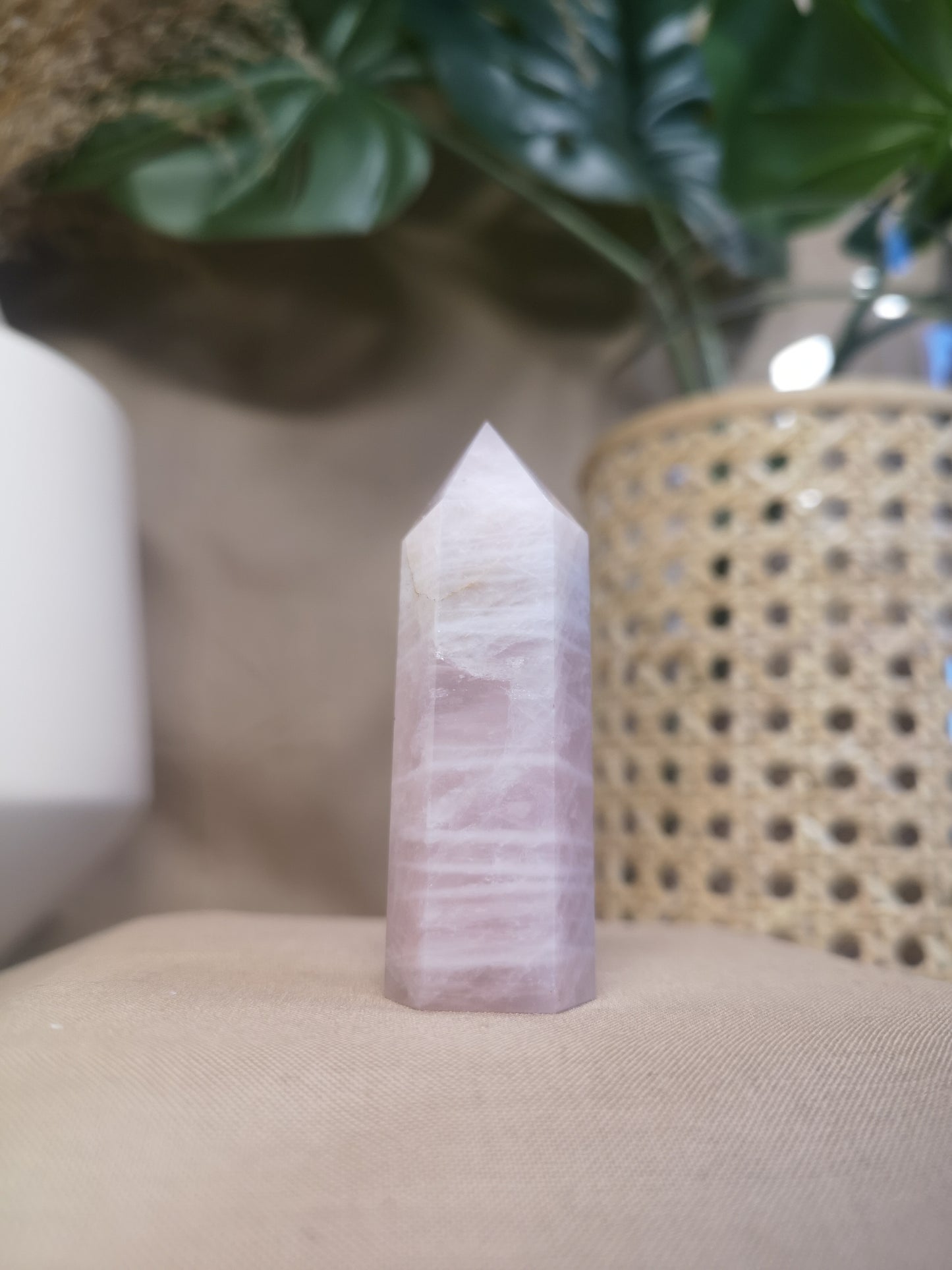 Rose quartz tower