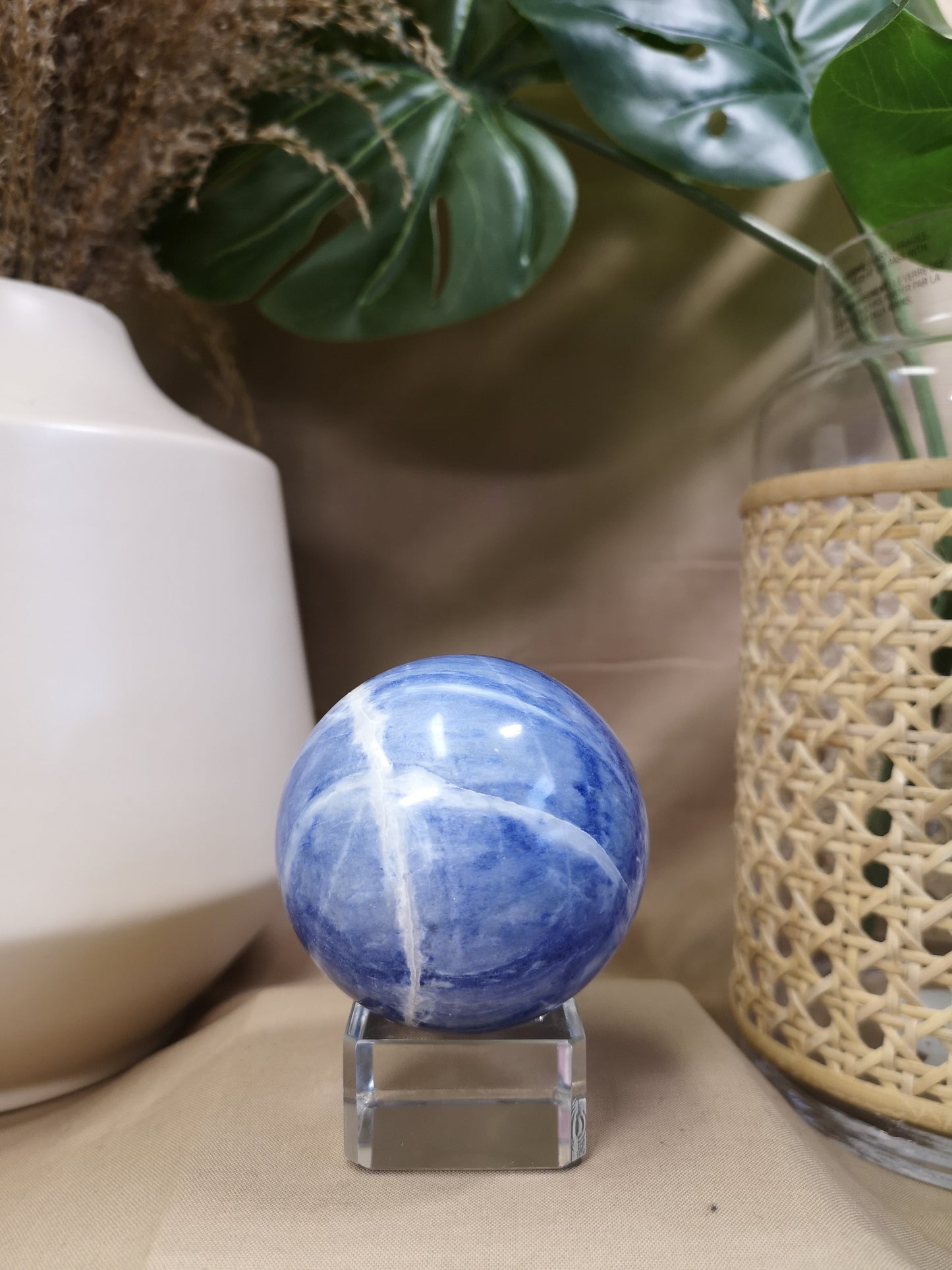 Blue topaz sphere