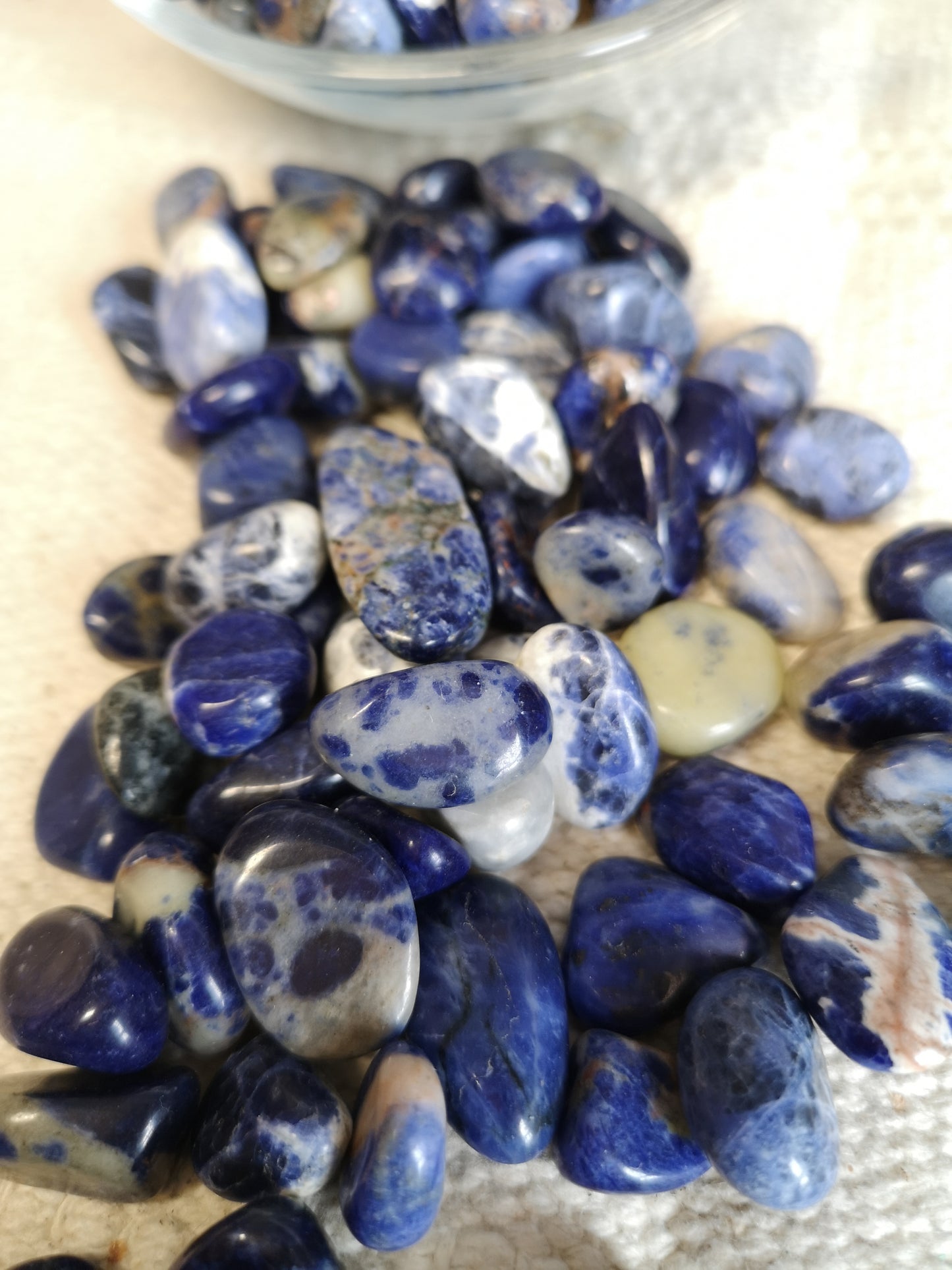 Sodalite tumbles