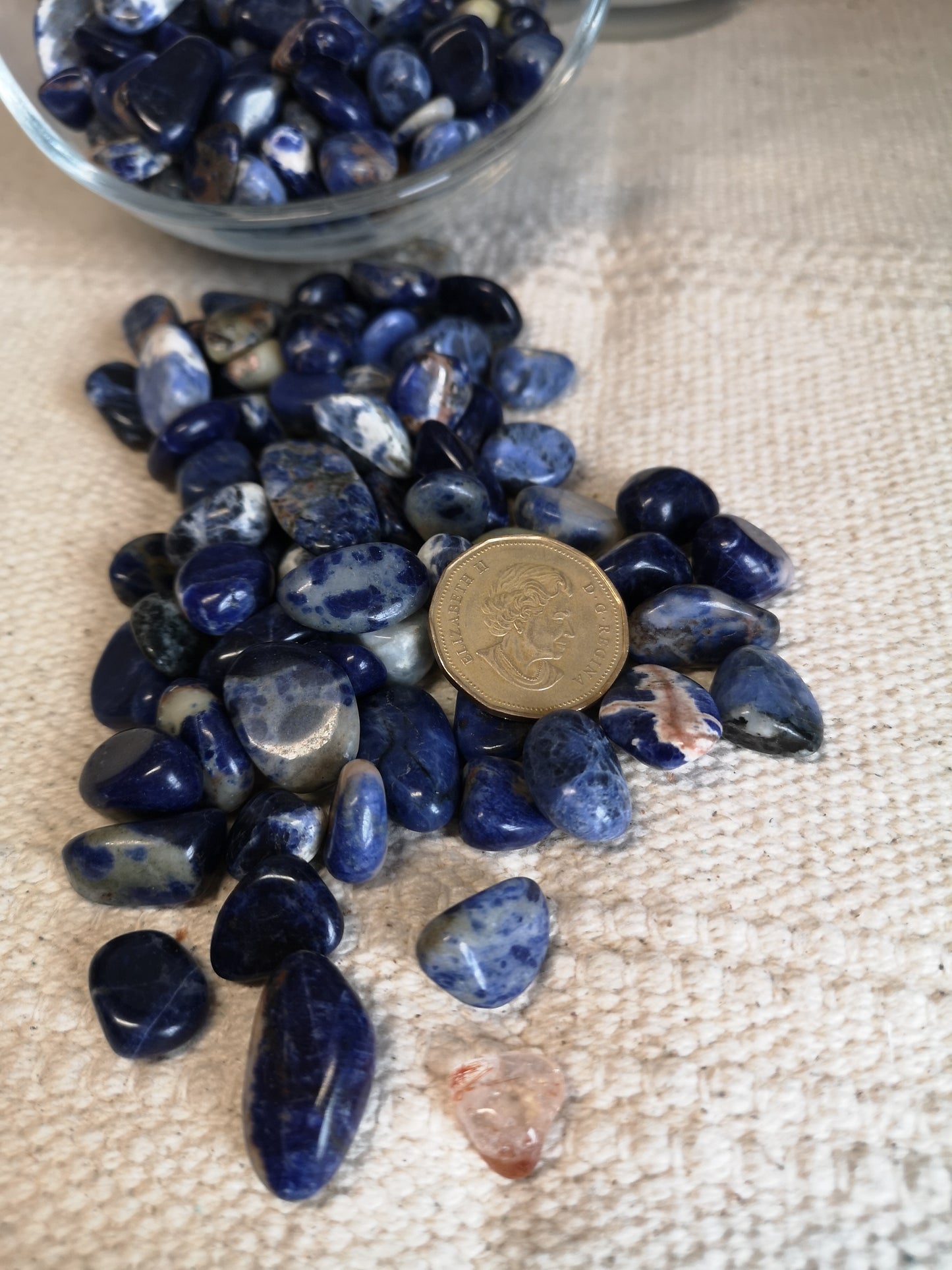 Sodalite tumbles