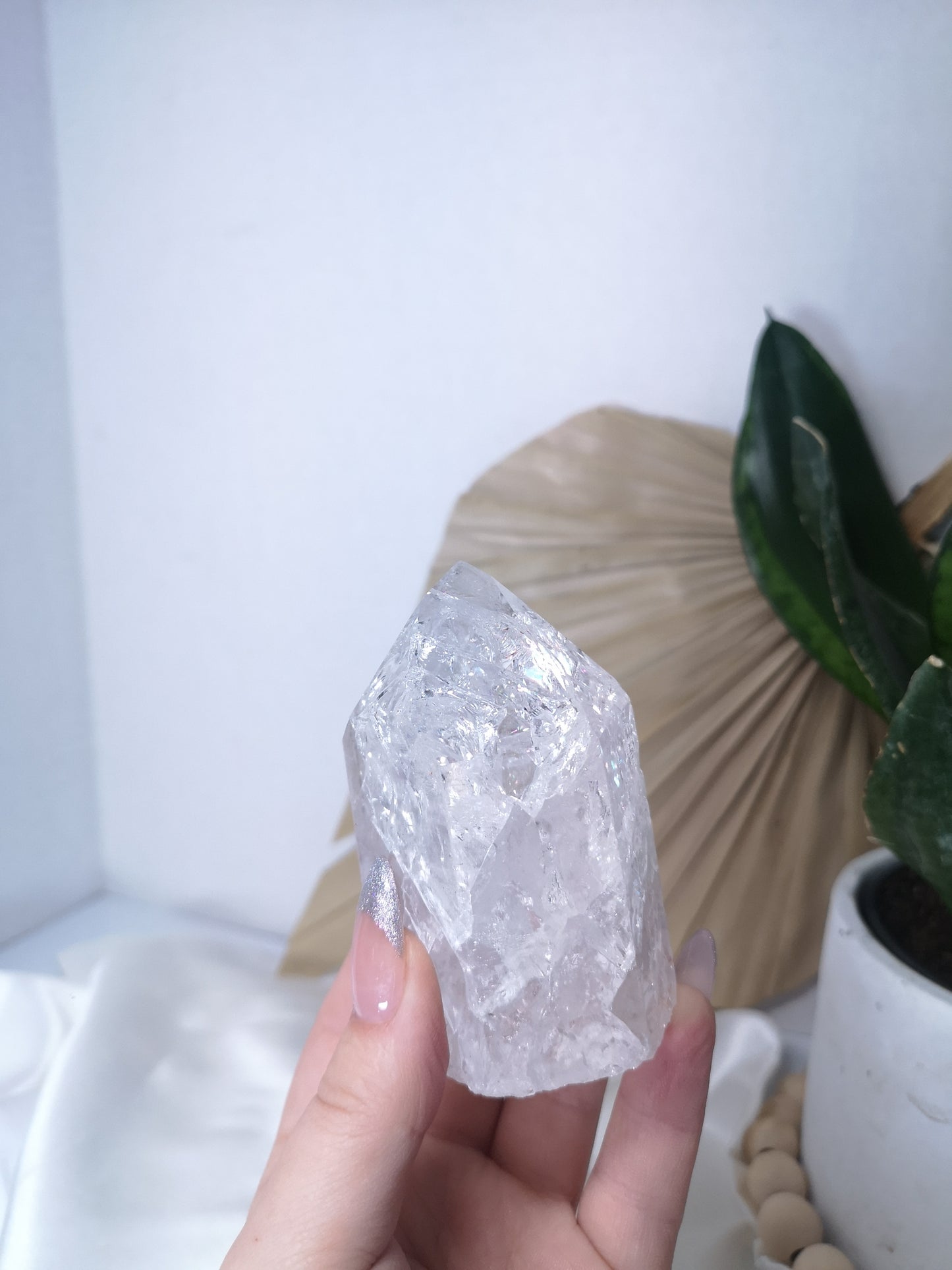 Crackle Quartz Point