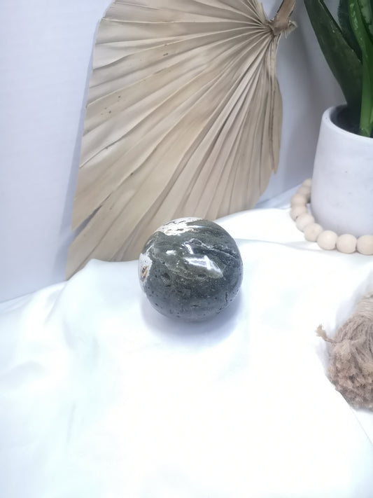 Druzy Ocean Jasper Sphere