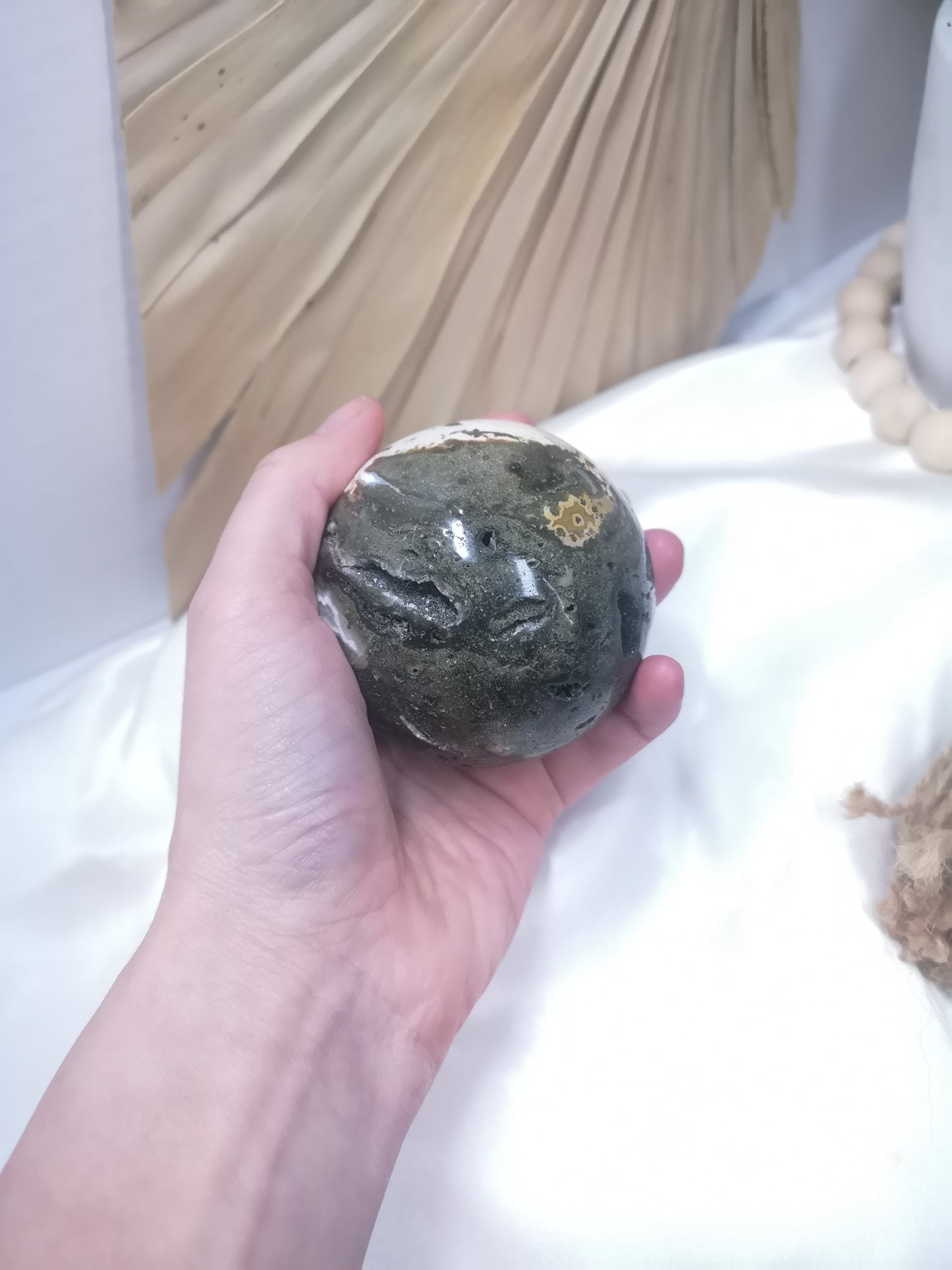 Druzy Ocean Jasper Sphere