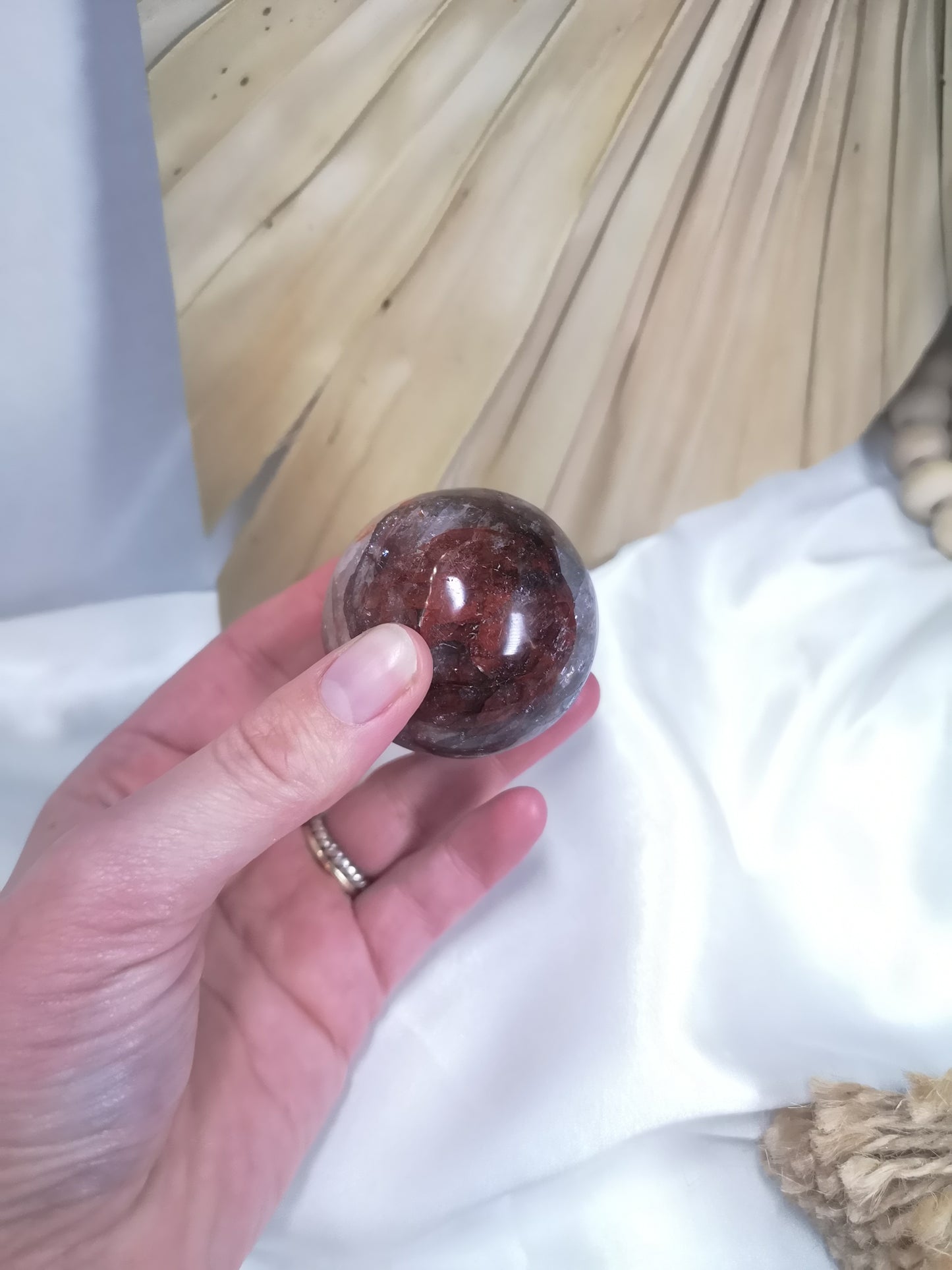 Fire Quartz Sphere