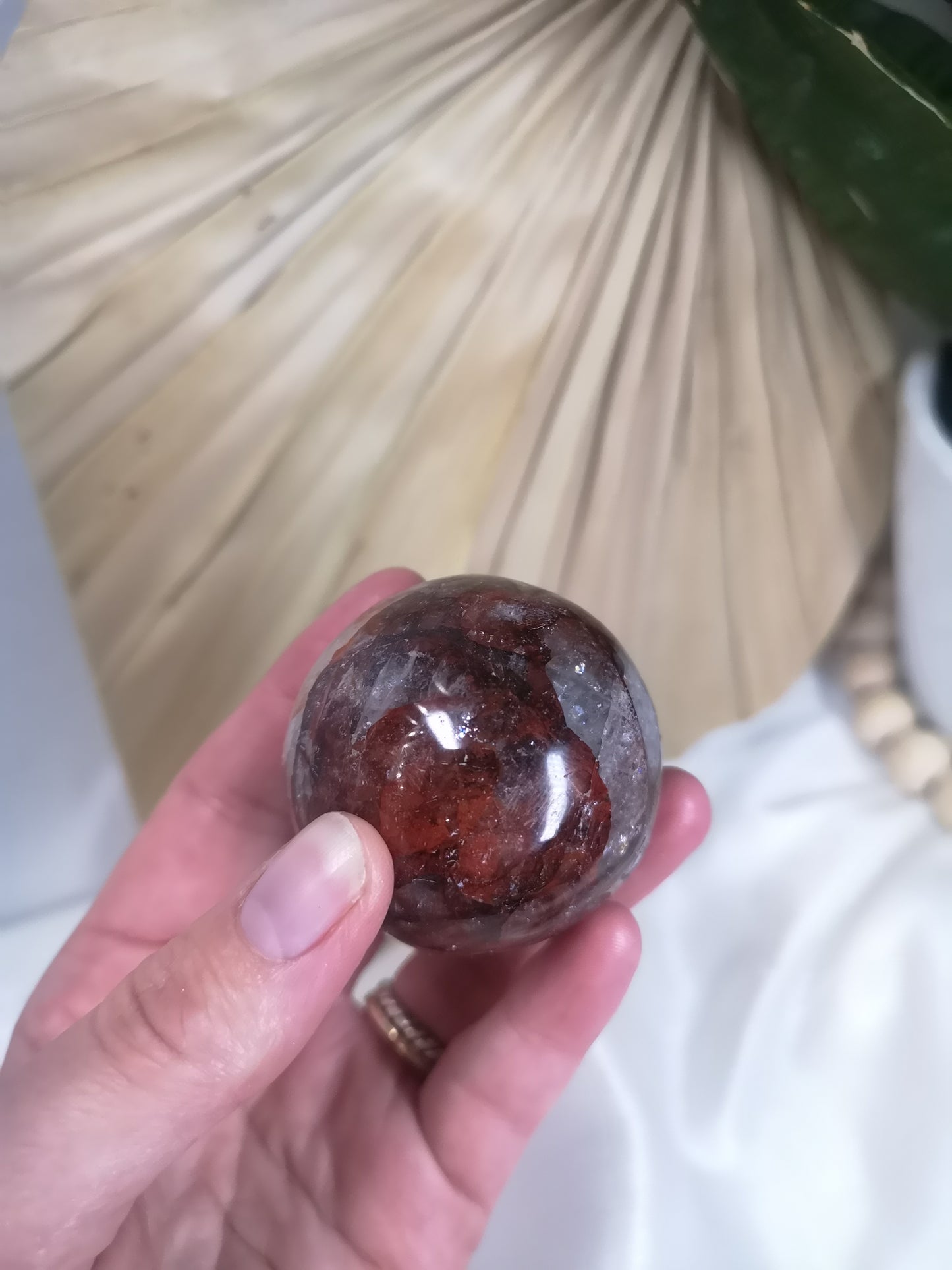 Fire Quartz Sphere
