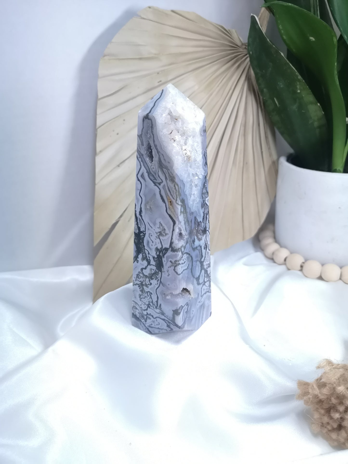 Purple Moss Agate Tower *RARE*