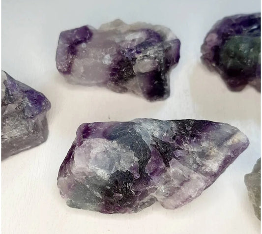 Rainbow fluorite - raw