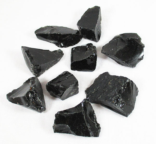 Rough Black Obsidian