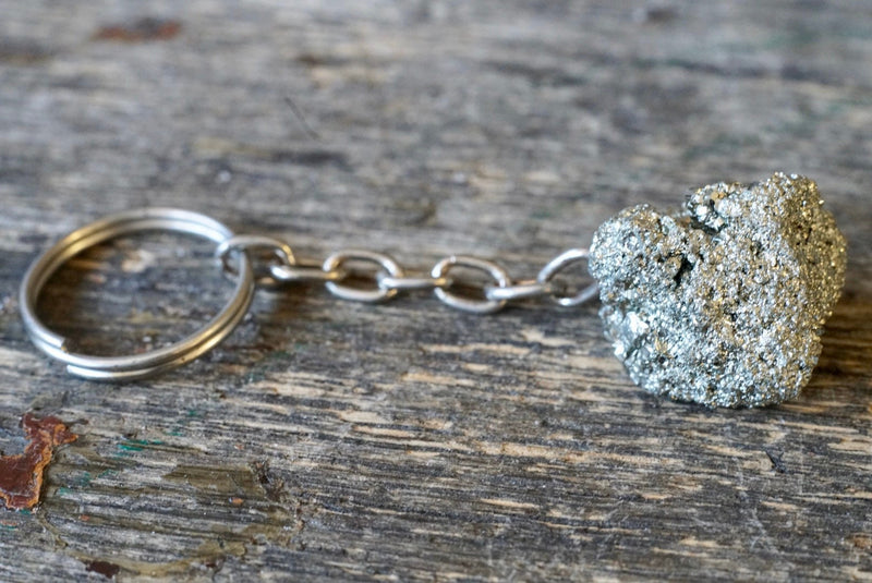 Raw Stone Crystal key chains